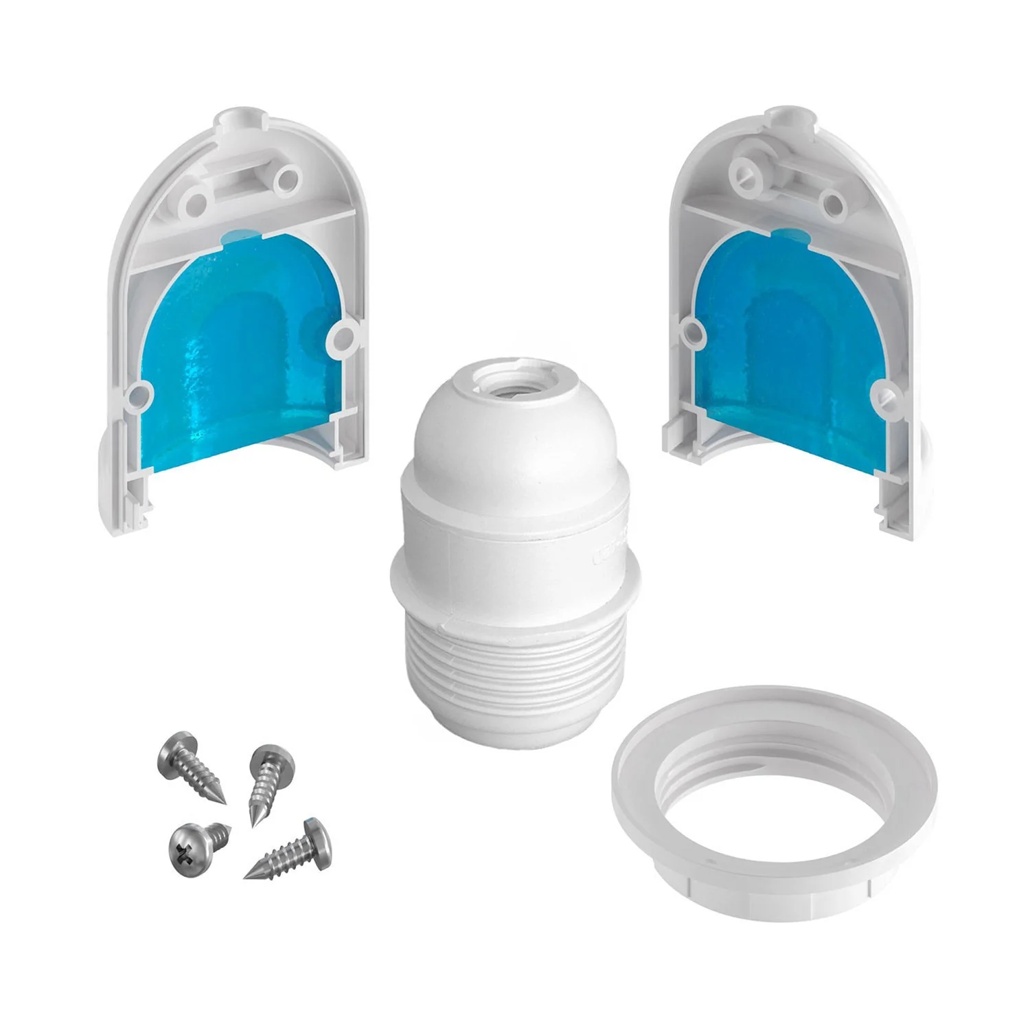 Eiva-1 – Außenfassung E27 IP65-Schutz für Modulairsystem – Weiß - Image 6