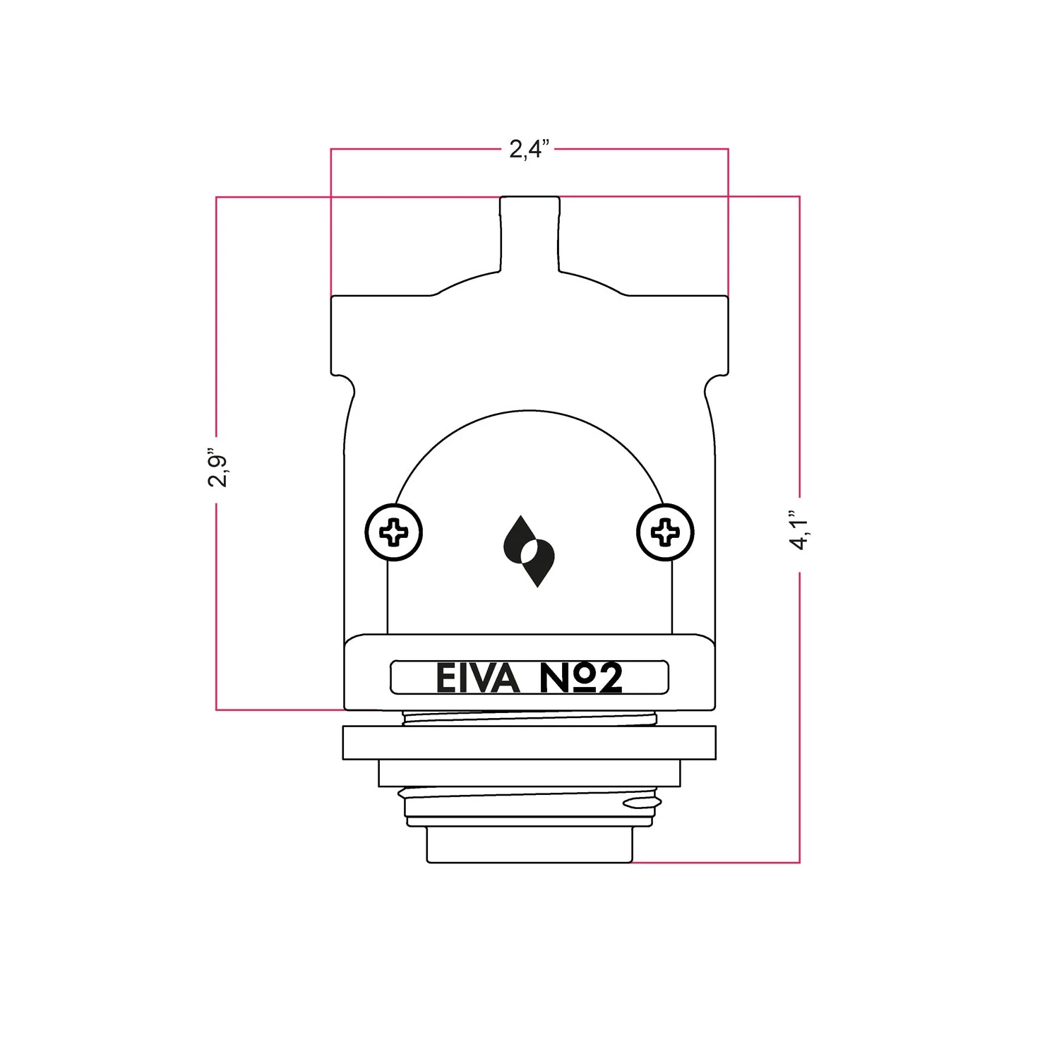 EIVA-2, 2-fach E26-Fassung, geeignet für den Außeneinsatz – Schwarz - Image 8