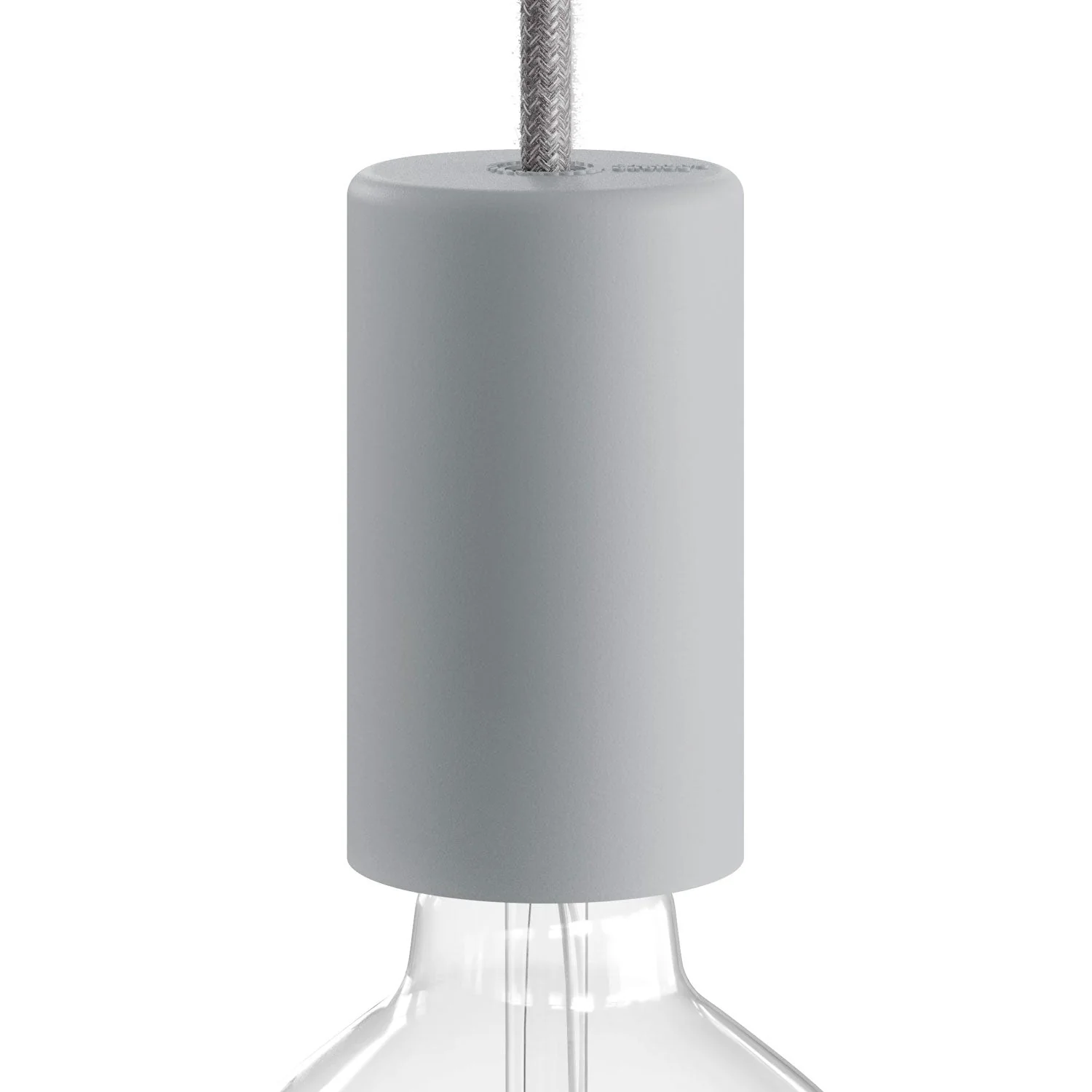 EIVA ELEGANT, E26 Silikon-Lampenfassungsset - geeignet für nasse Bereiche - Gletscher-Grau