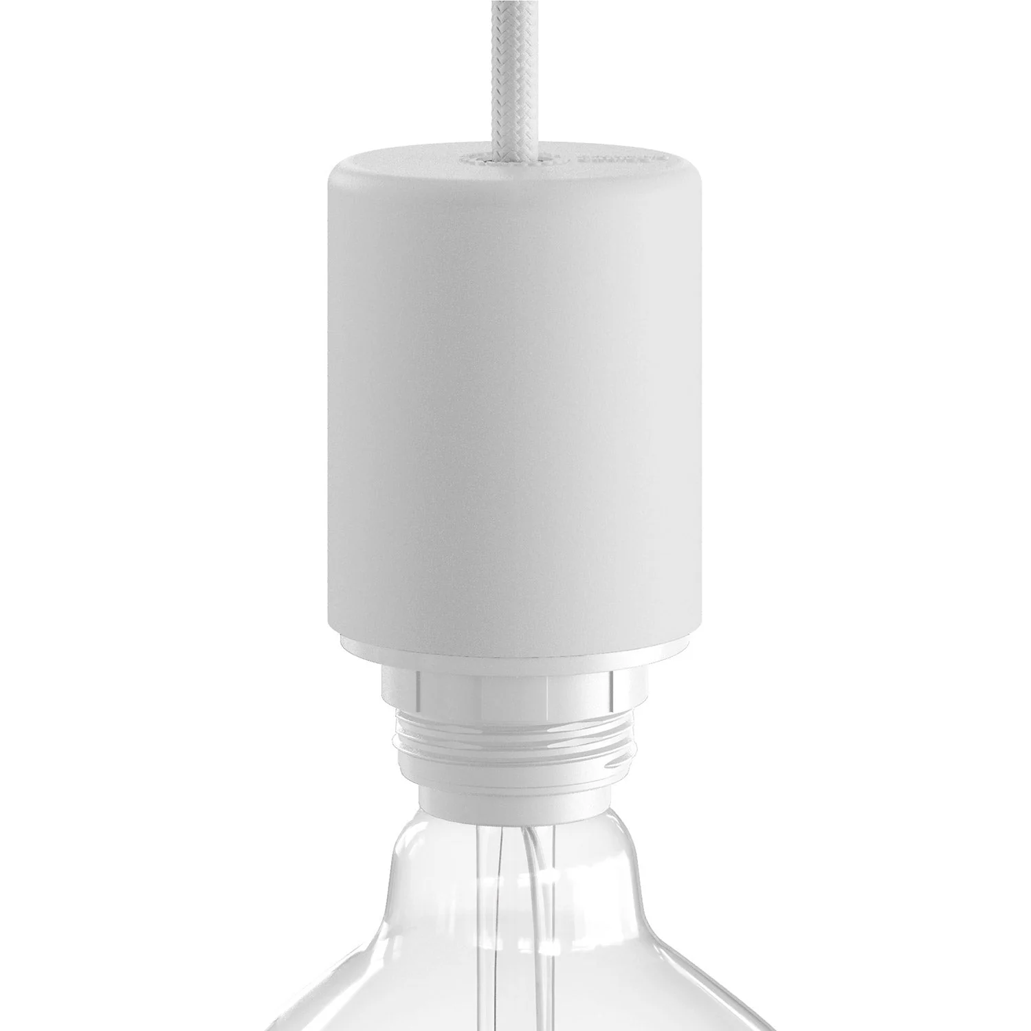 EIVA ELEGANT IP65 Außen-Lampenfassungs-Kit aus Silikon für E27-Schirm – Modulair System – Weiß