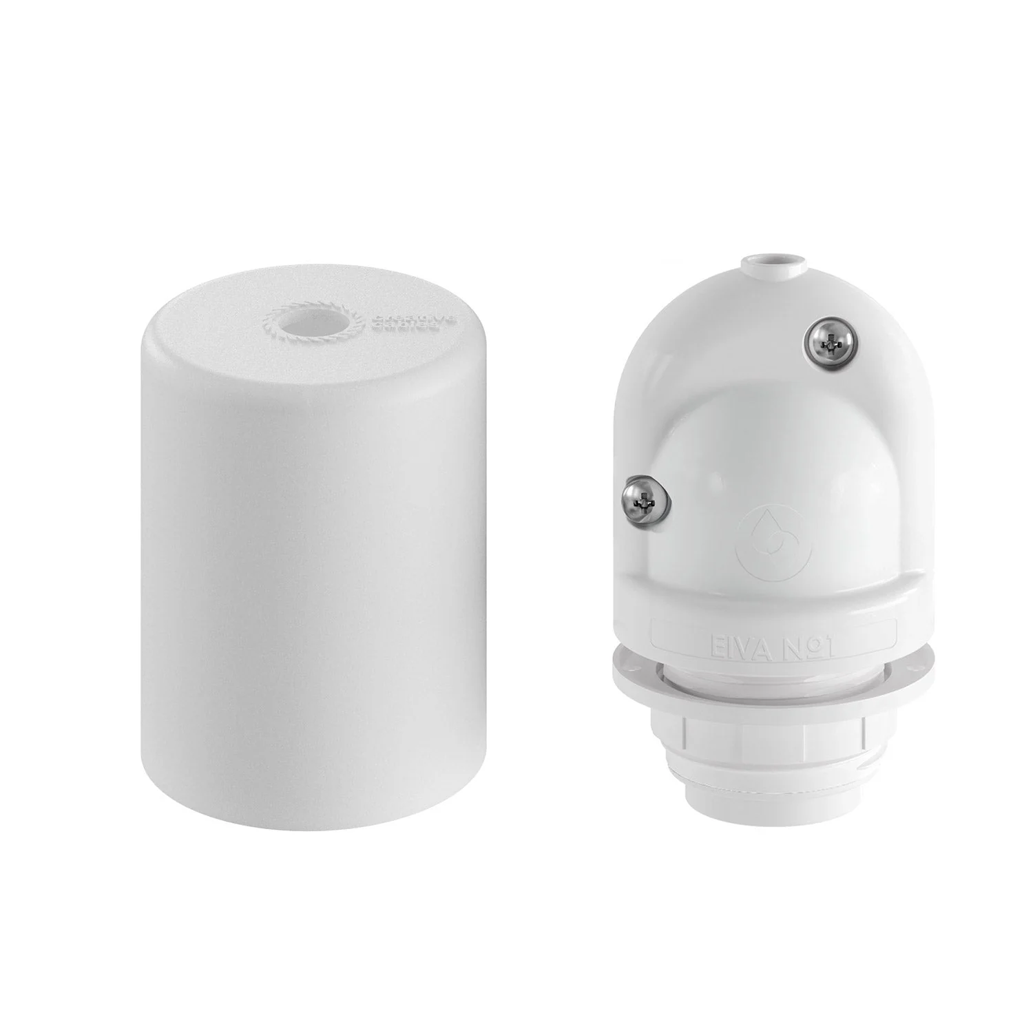 EIVA ELEGANT IP65 Außen-Lampenfassungs-Kit aus Silikon für E27-Schirm – Modulair System – Weiß - Image 6