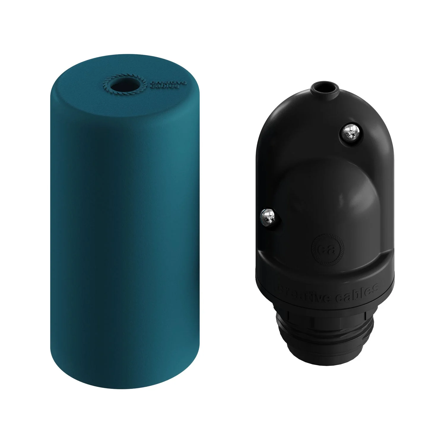 EIVA ELEGANT, Lampenfassungskit für den Außenbereich E27 IP65 aus Silikon für Modulair-System – Petrol - Image 6