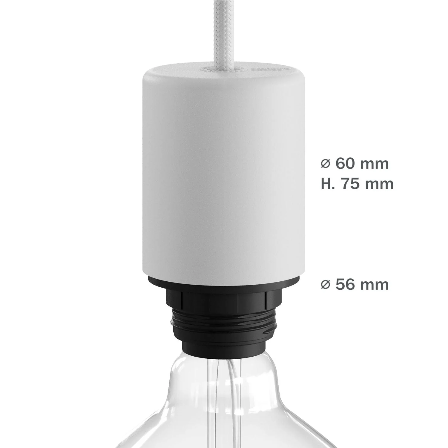 EIVA ELEGANT Lampenfassungs-Kit IP65 Outdoor aus Silikon für Lampenschirme E27 – Modulair-System – Schwarz - Image 8