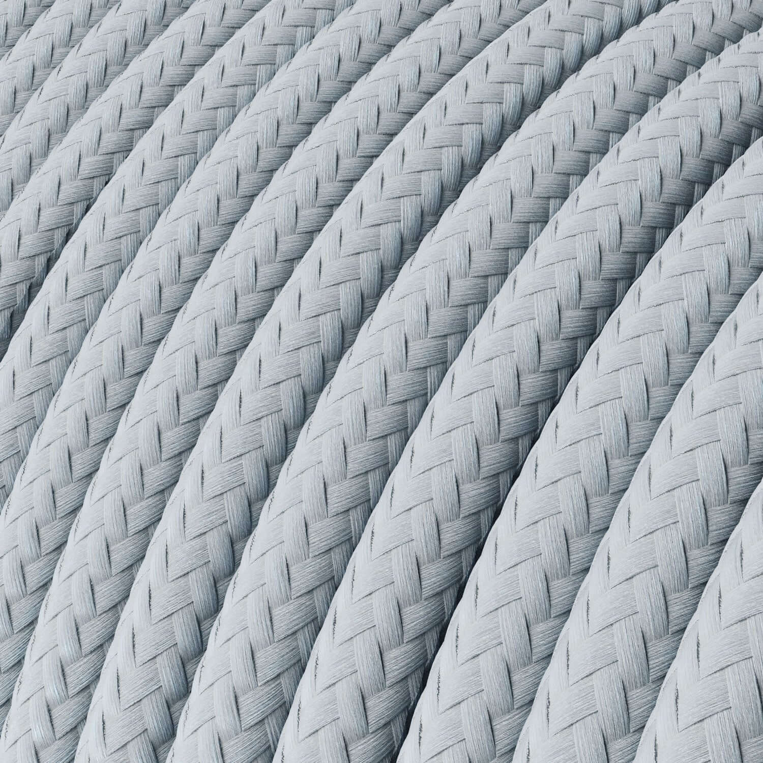 Stoffkordel aus glänzendem Grau-Blau – Das Original Creative Cables zum Kreieren einzigartiger Lampen – RM30 - Image 2