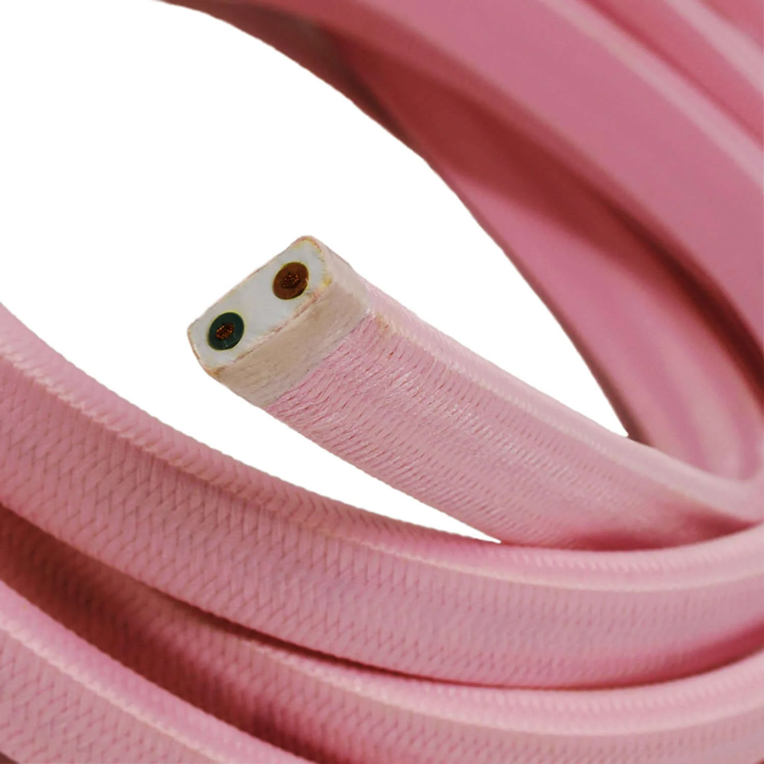 Babyrosa Stoffkabel für Lichterketten CM16 - Image 2