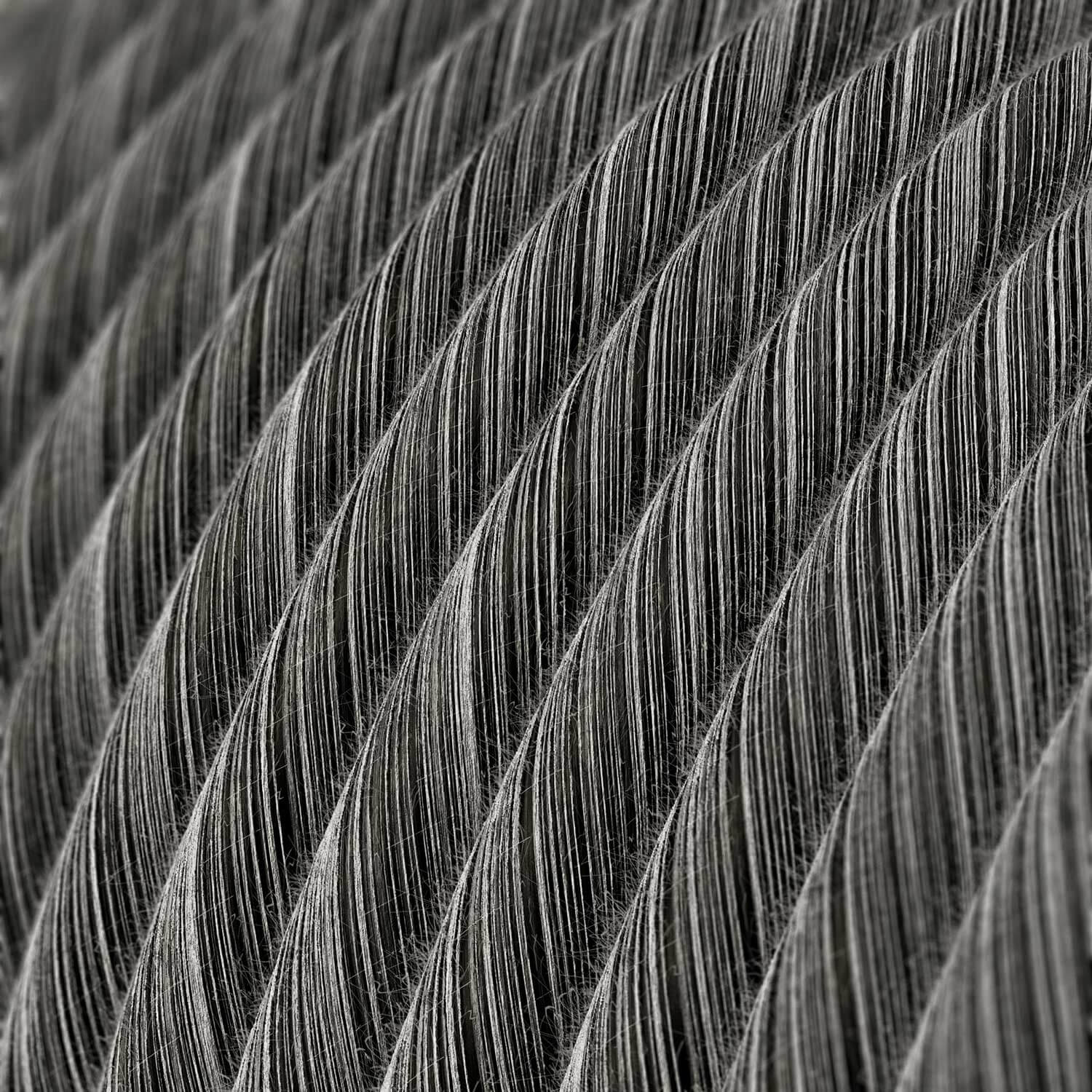 Stromkabel aus Baumwolle Schwarz Mélange Vertigo – Das Original von Creative Cables, die beste Wahl für moderne Lampen – ERC37 - Image 2