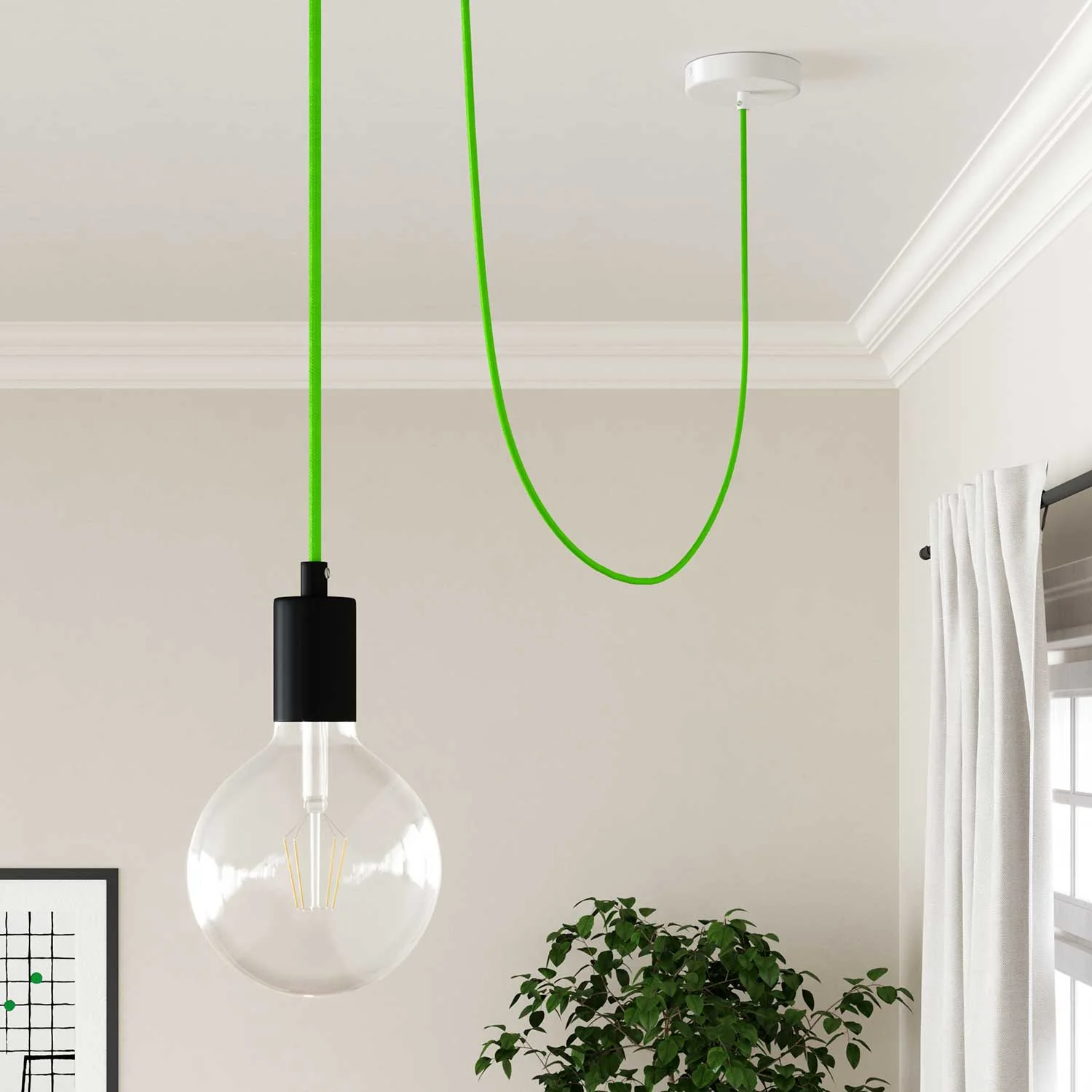 Neongrün ummanteltes Kabel – Das Original Creative Cables, perfekt für einzigartige Lichtdekorationen – RF06 - Image 4