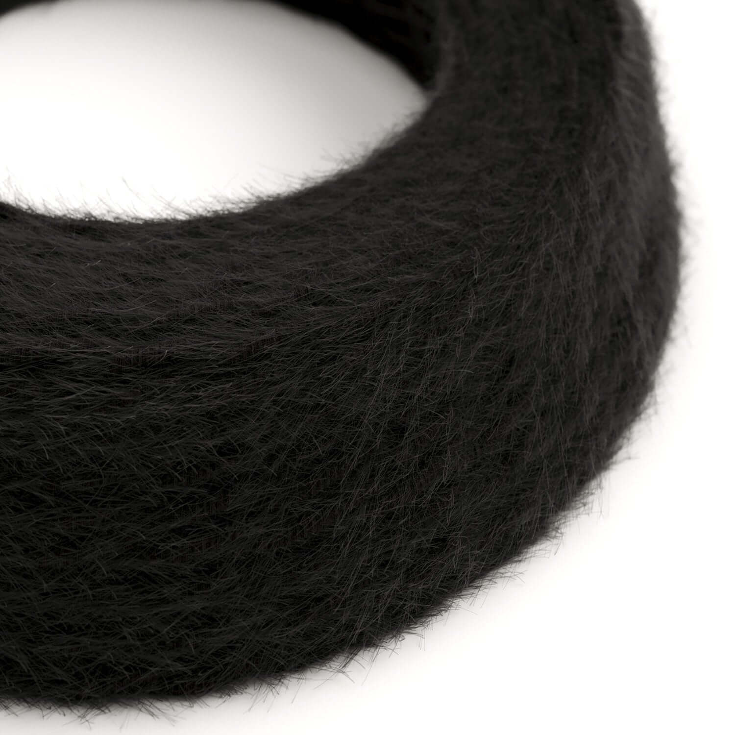 Elektrisches Textilkabel in Kohleschwarz Marlene – Das Original Creative Cables, ideal für kreative Kronleuchter – TP04