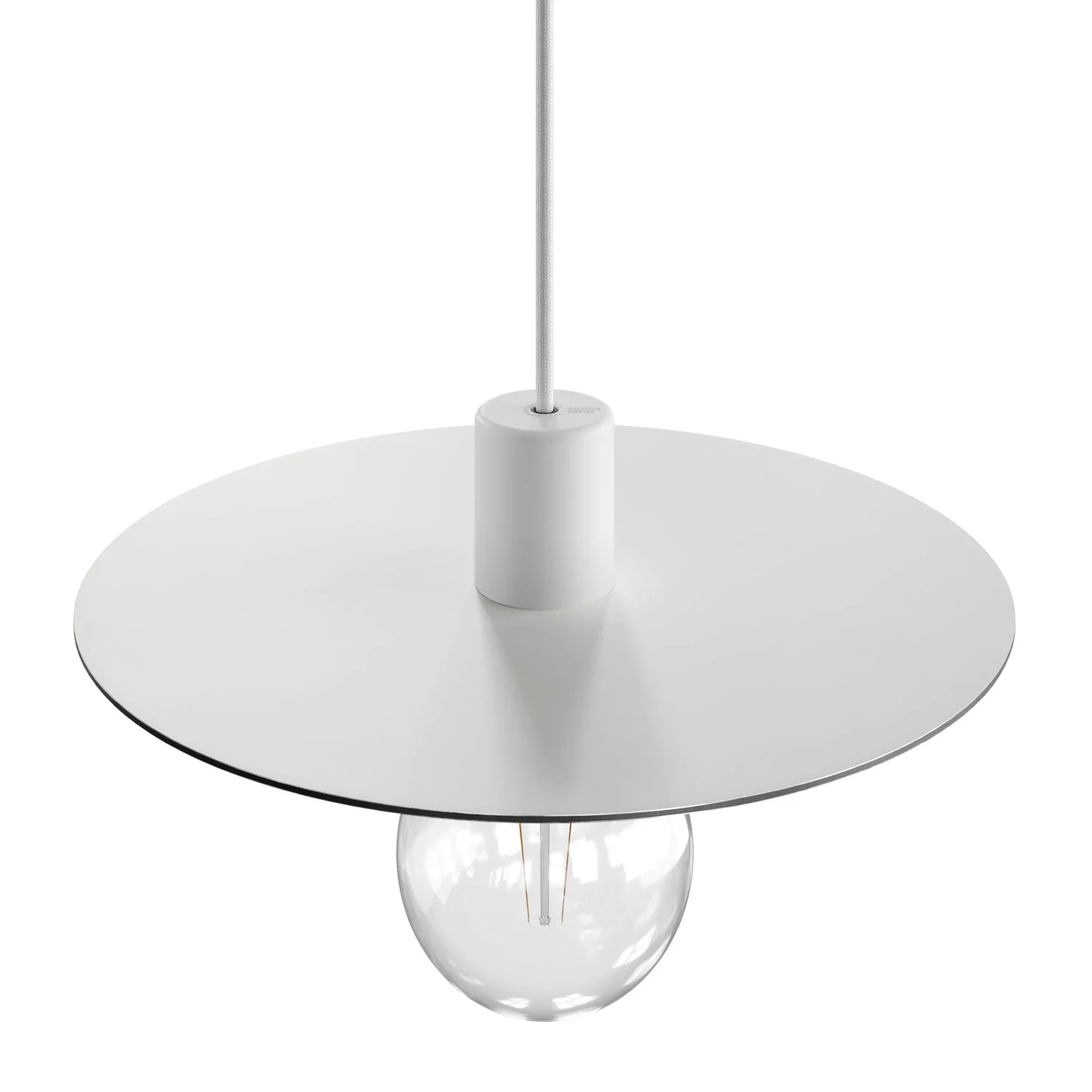 Ellepì-Übergrößenteller aus Dibond für Außenpendelleuchten, Durchmesser 40 cm – Made in Italy – Weiß - Image 2