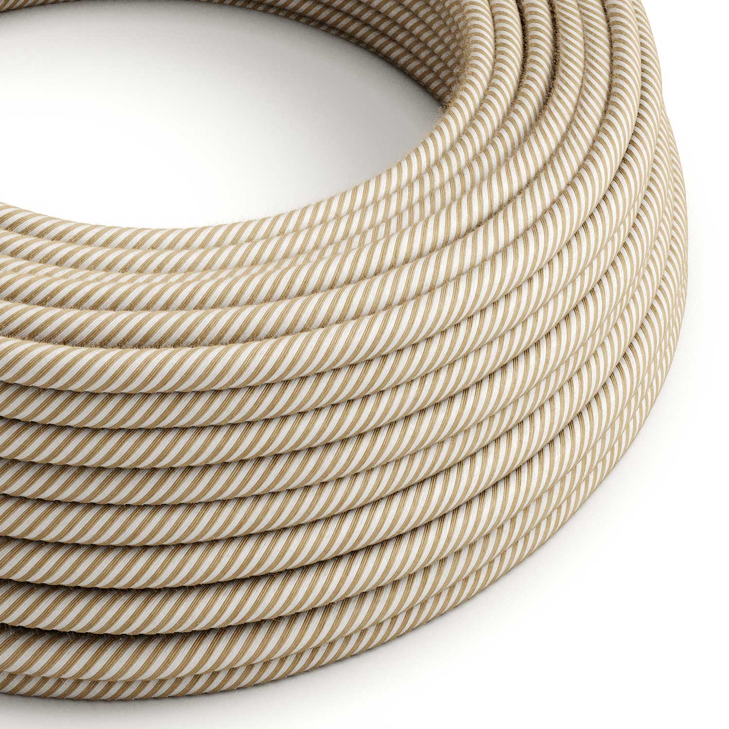 Farbkabel Jute Natur und Baumwolle Weiß Vertigo – Das Original Creative Cables, für einzigartige Lichtprojekte – ERN07