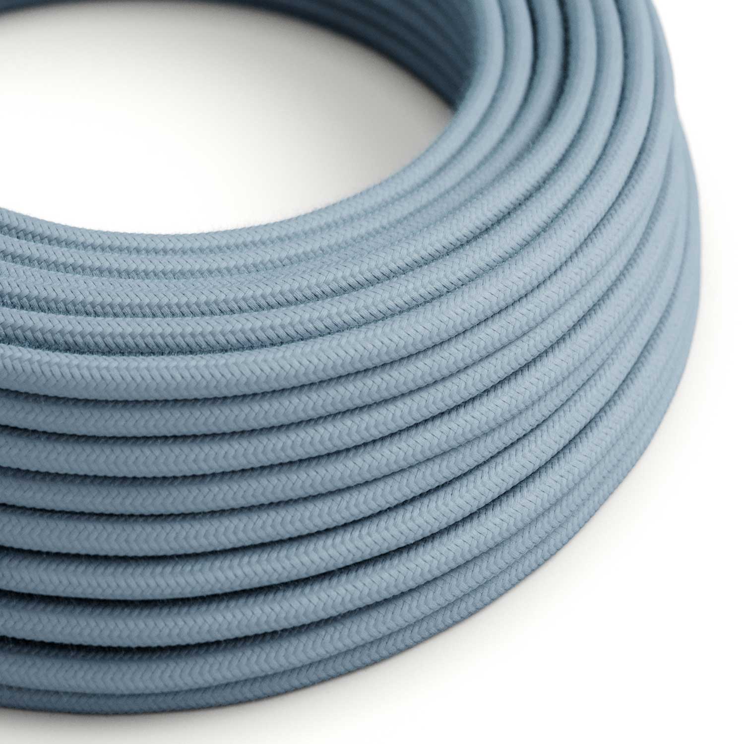 Farbkabel aus Baumwolle Blau Ozean – Das Original Creative Cables für Lichtprojekte – RC53