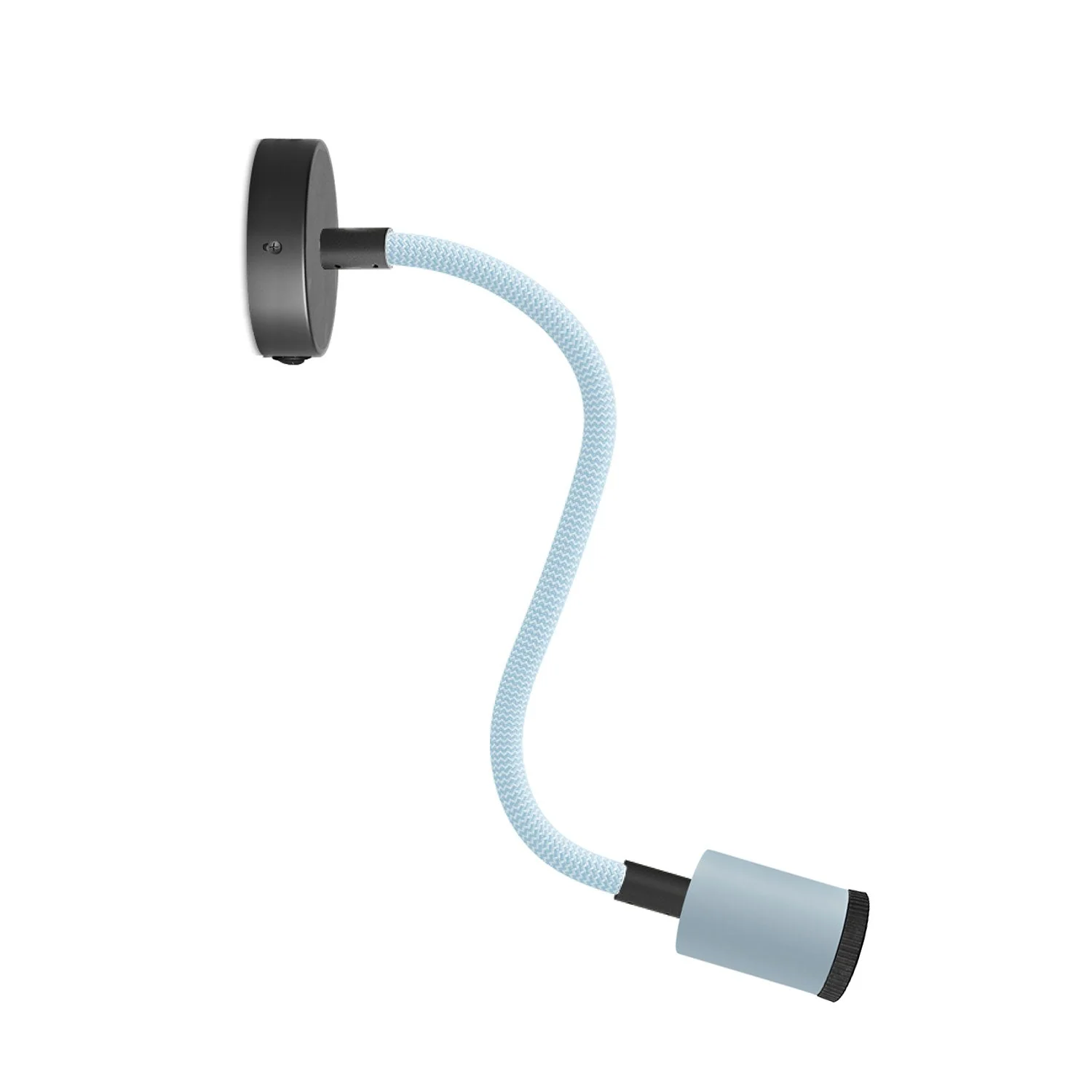 Fermaluce Flex 30 Pastell mit Mini-Rosette, Schalter und Mini-Strahler GU1d0 â Zuckerblau