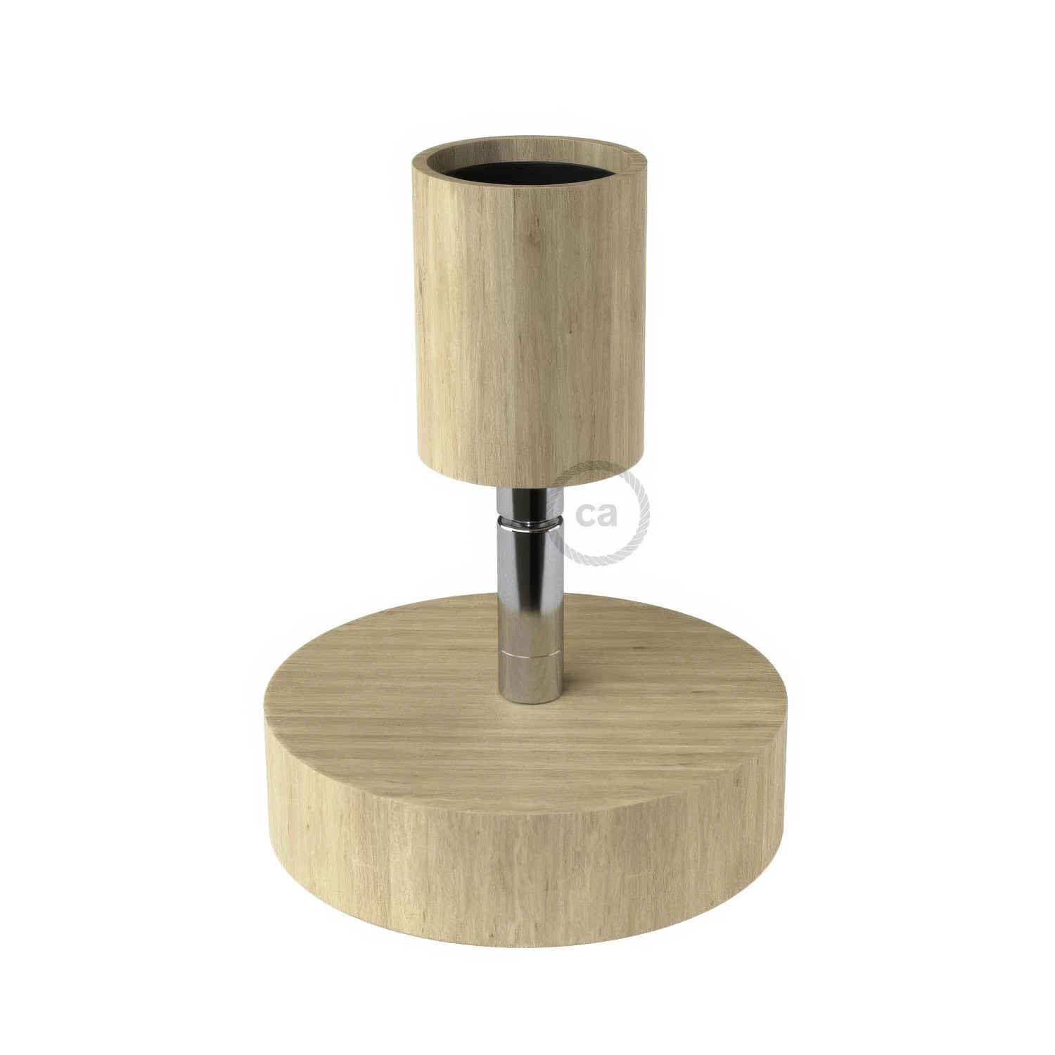 Fermaluce Wood 90°, Lichtpunkt für Wand oder Decke aus Naturholz – Neutral - Image 3