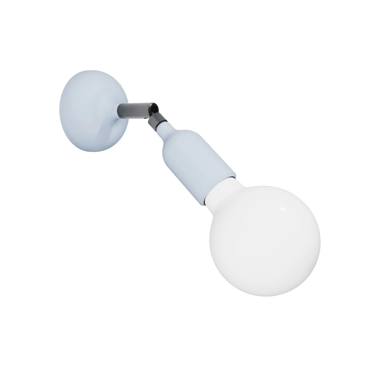 Fermaluce Lampe aus Silikon mit Gelenk – Zuckerblau