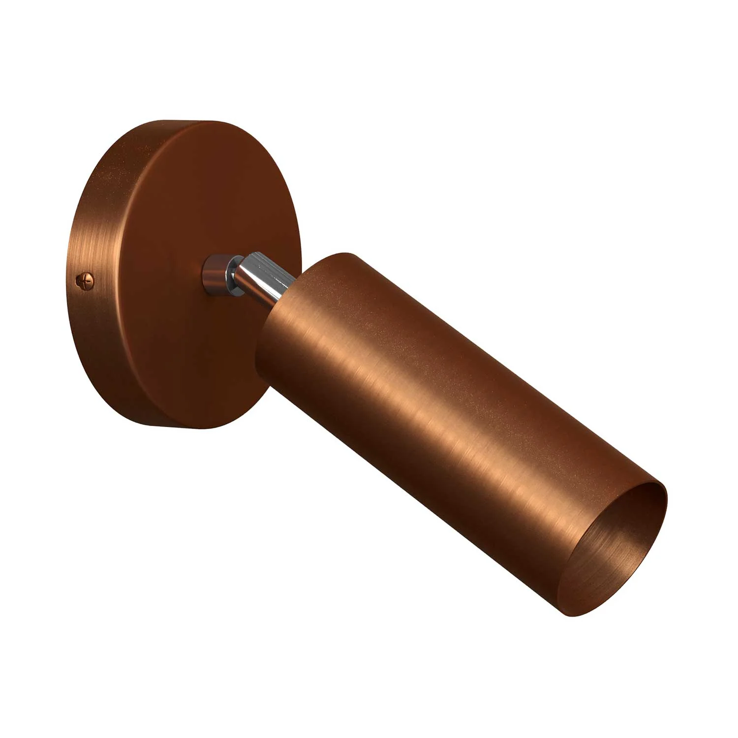 Fermaluce Metal schwenkbarer Spot in Metall mit Tub-E14-Schirm, Wandleuchte – Satiniertes Kupfer
