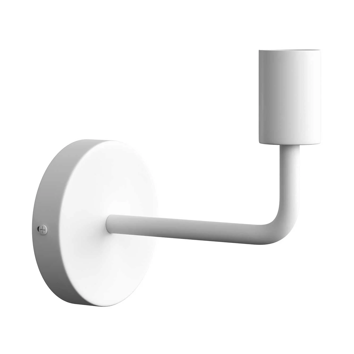 Fermaluce Metal, Wandlampe aus Metall mit gebogenem Verlängerungsarm – Weiß - Image 3