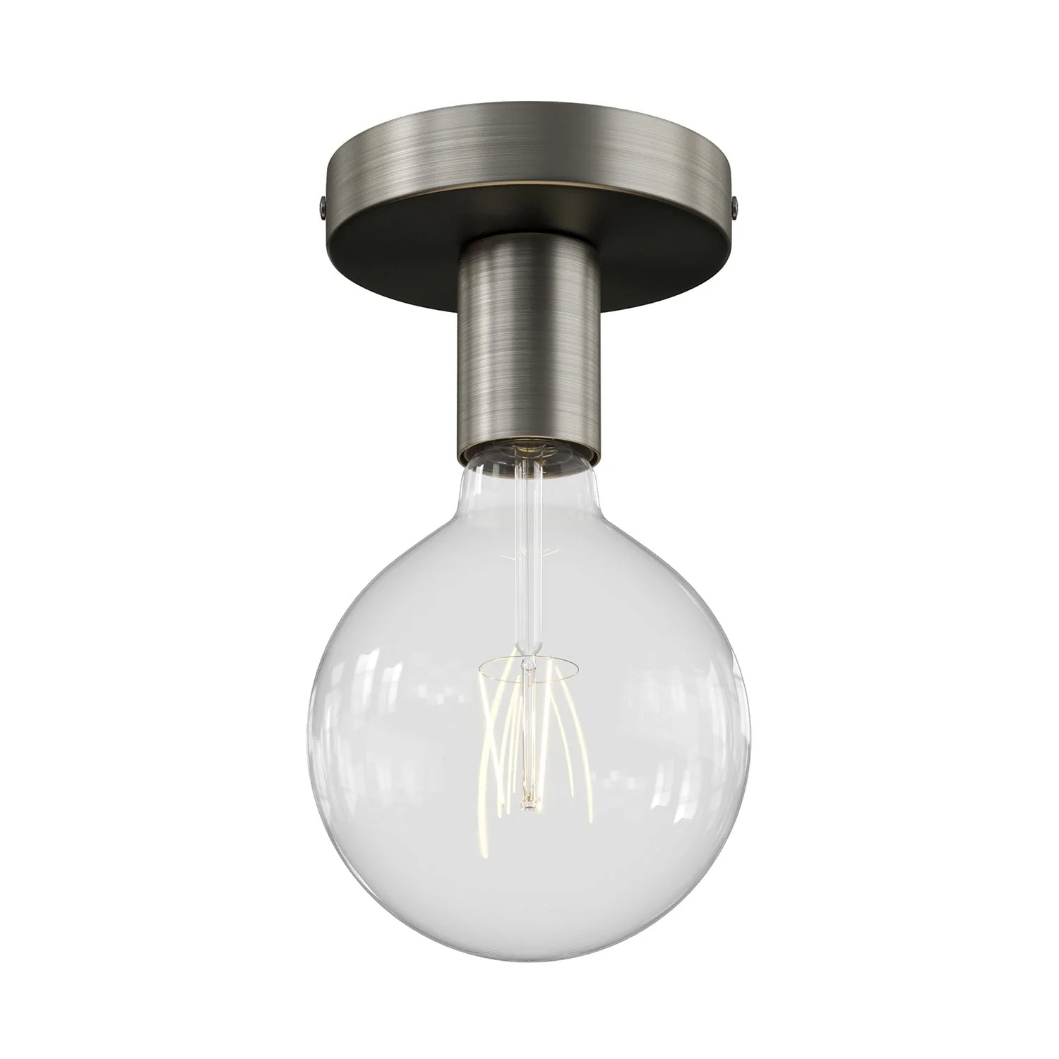 Fermaluce Metal, der Lichtpunkt aus Metall zur Wand- oder Deckenmontage – Satin-Titan