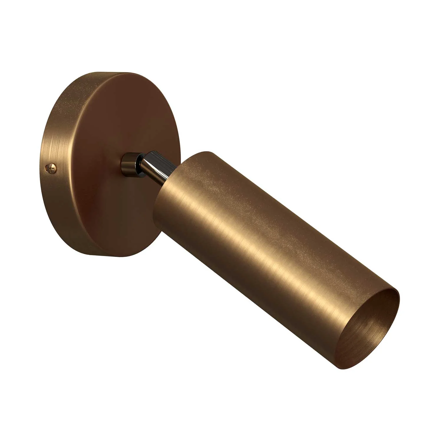 Fermaluce Metal schwenkbarer Spot aus Metall mit Tub-E14-Schirm, Wandlampe – Satinbronze