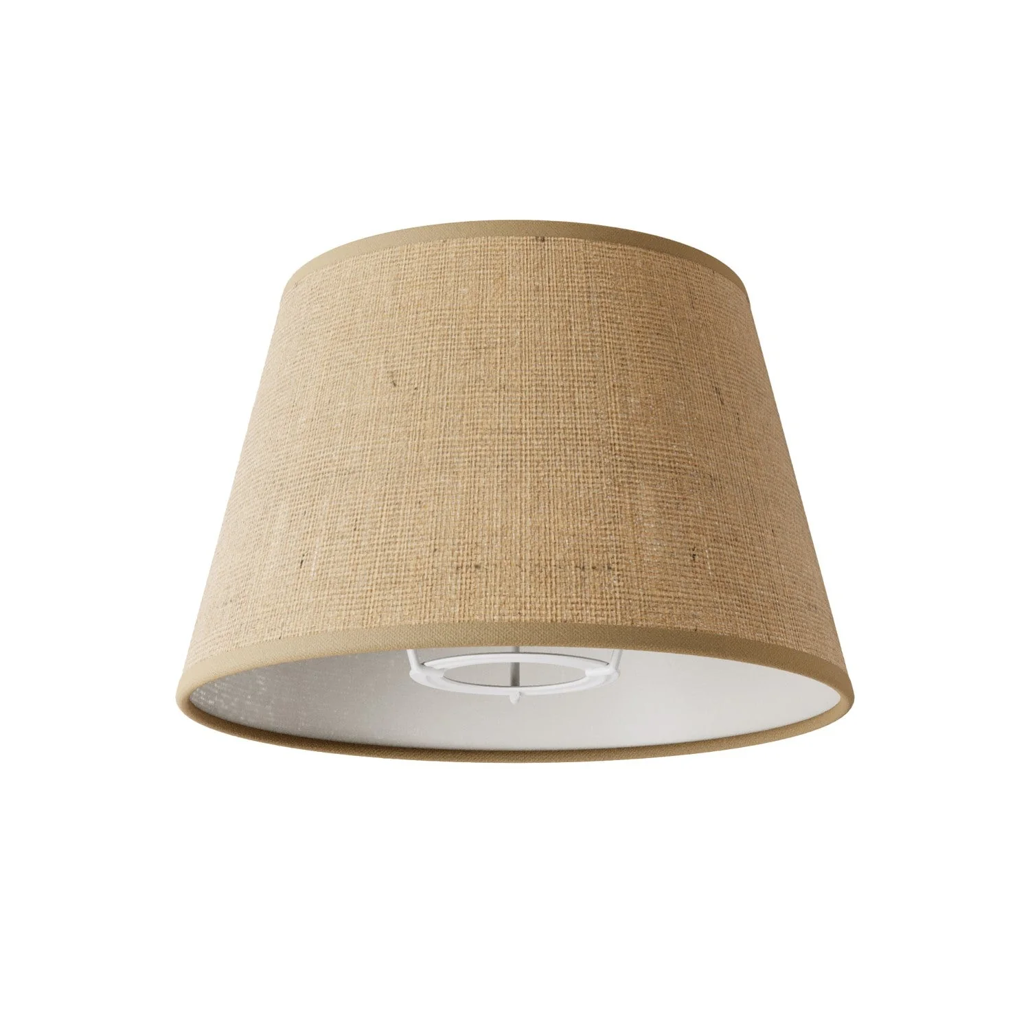 Fermaluce Wandleuchte mit S-förmiger Verlängerung und Impero Lampenschirm – Naturjute - Image 5