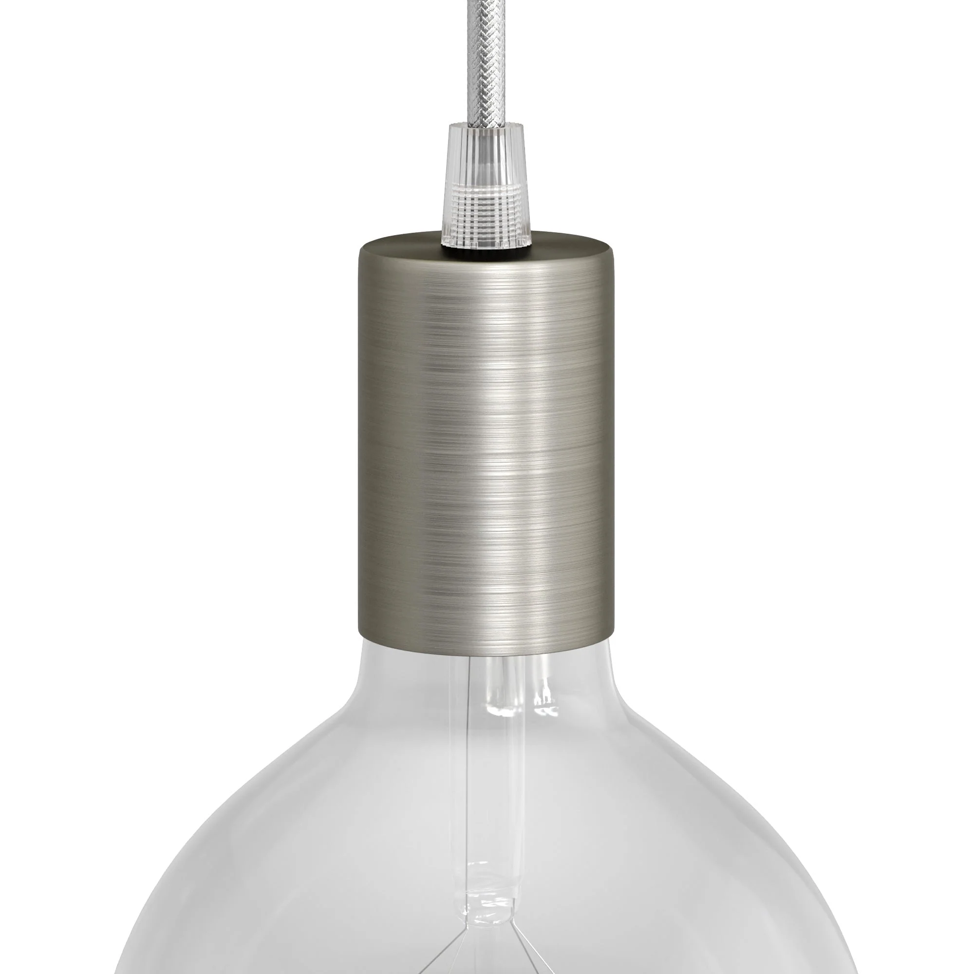 Flat Top Metall UL E26 Lampenfassung Kit – Gebürstetes Titan