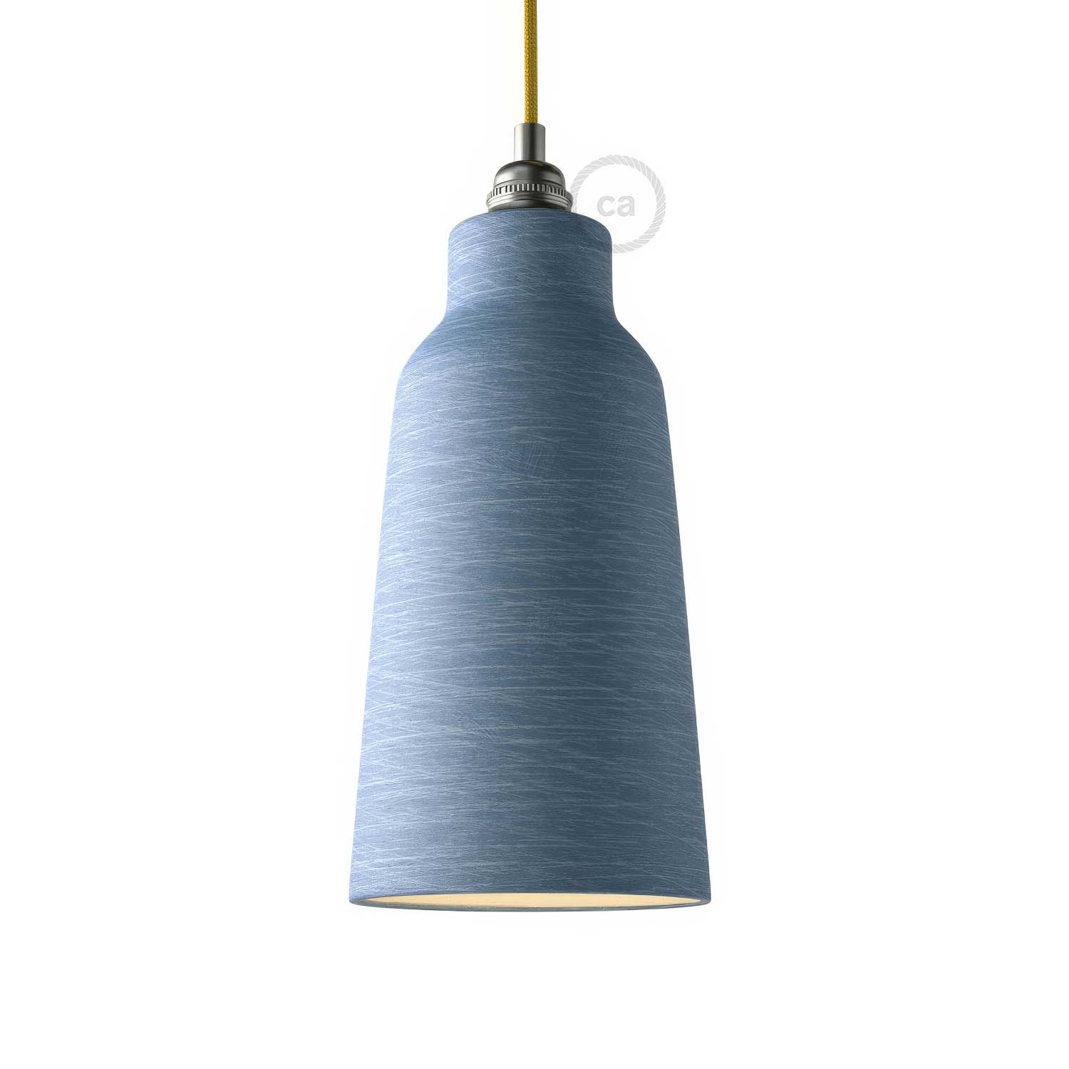 Lampenschirm Flasche aus Keramik, Materia-Kollektion – Made in Italy – Gestreift Avion