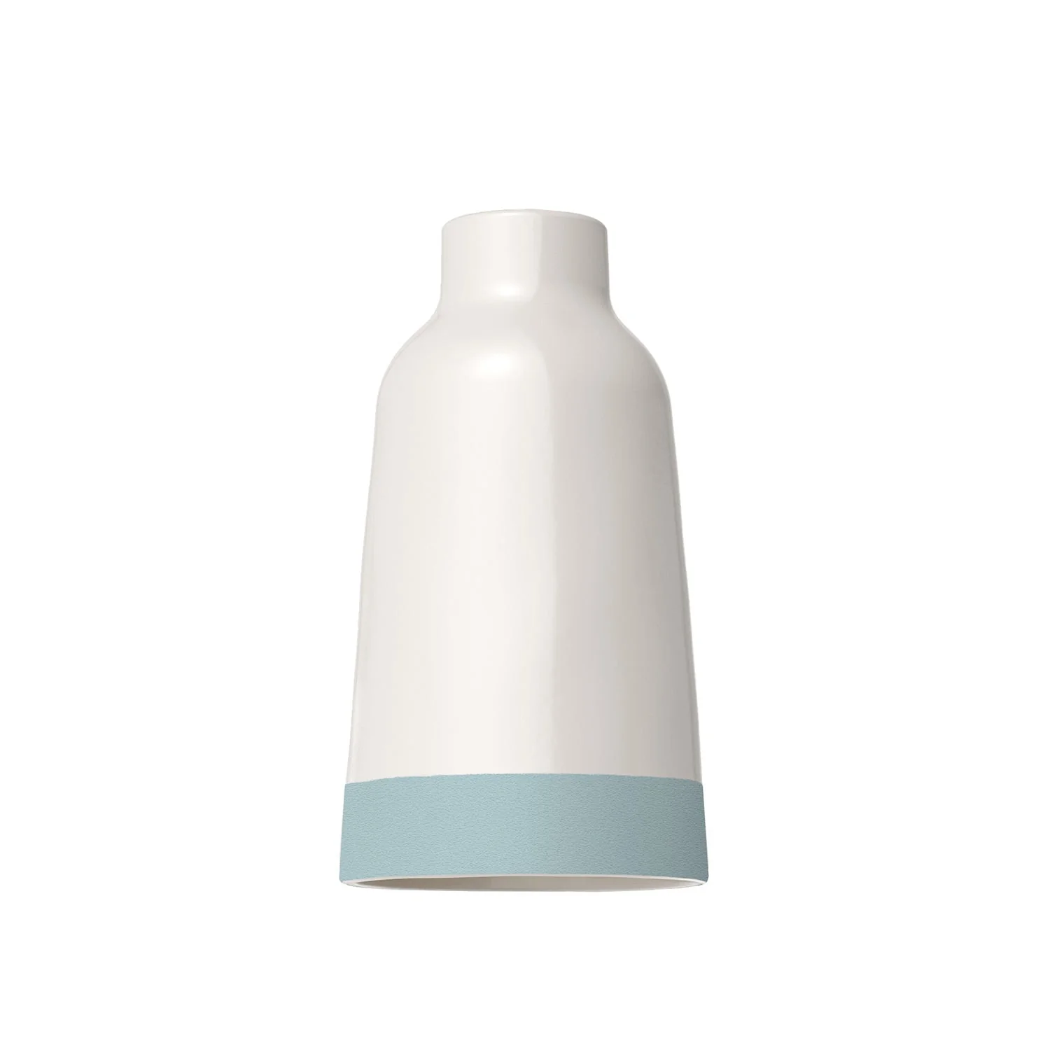 Zweifarbiger Flaschen-Lampenschirm aus Keramik in Weiß und Blau, Materia-Kollektion – Hergestellt in Italien - Image 4