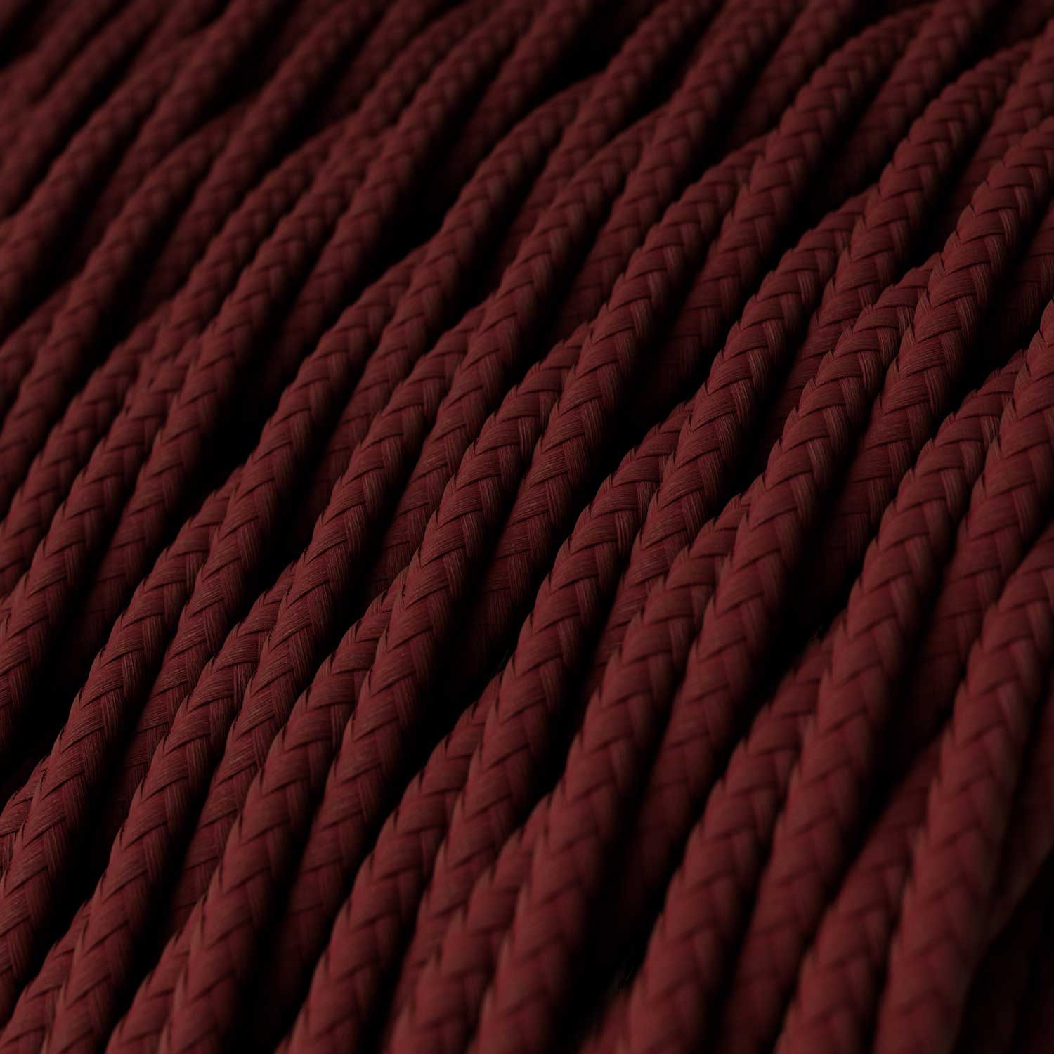 Geflochtenes Elektrokabel in Bordeaux – Das Original Creative Cables, perfekt für Ihre Lichtdekorationen – TM19 - Image 2