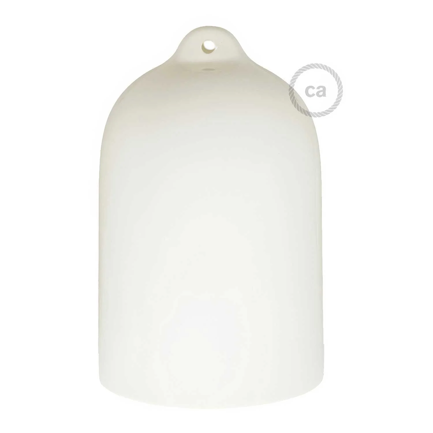 Glocke, XL-Keramikschirm für Hängelampe – Made in Italy – Glänzend Weiß - Image 4