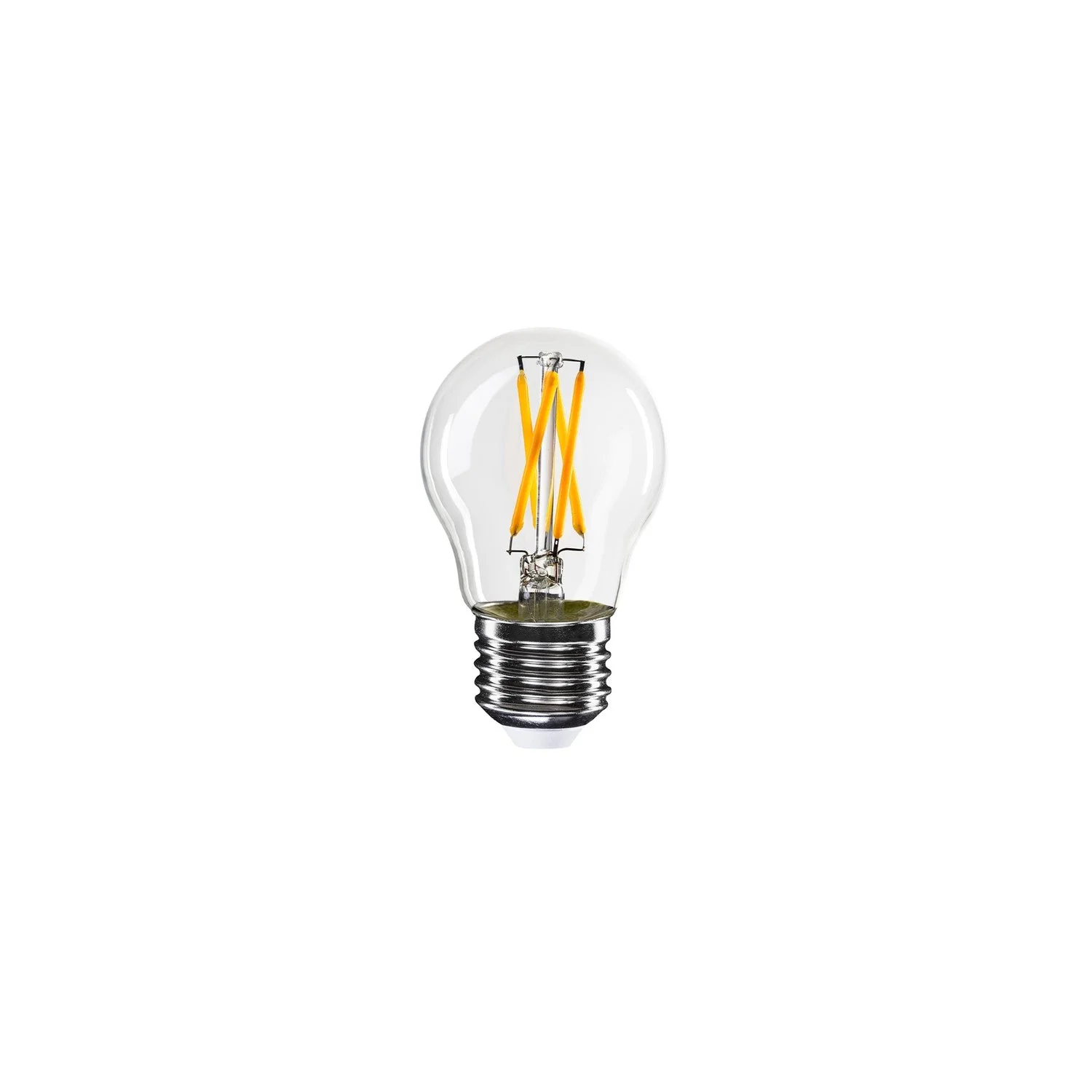 Glühbirne LED mit gekreuztem Filament Mini-Globe G45 4,8W 400 lm E27 2200K dimmbar - X01