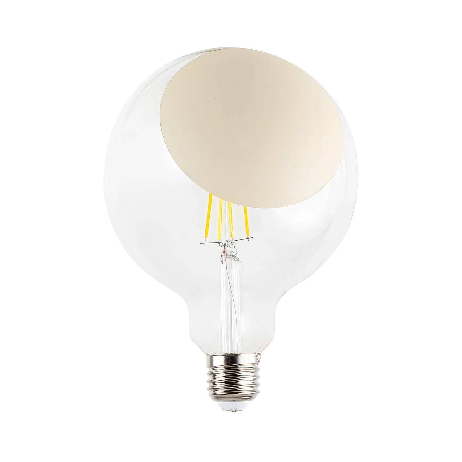 LED-Glühbirne Sofia G125 4,8W 806Lm E27 2700K dimmbar – Creme