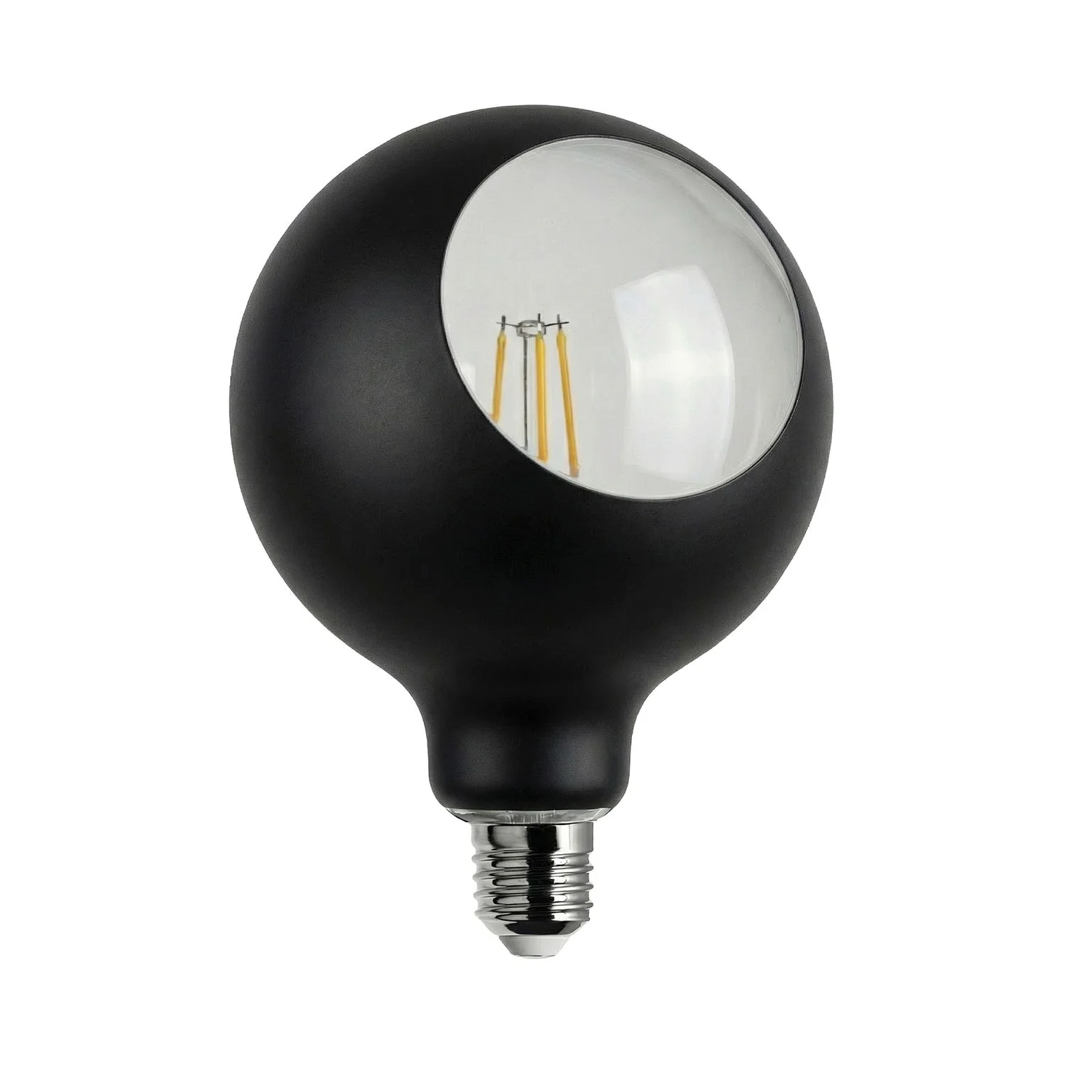 Glühbirne LED Camo G125 4,8W 806Lm E27 2700K dimmbar - Schwarz
