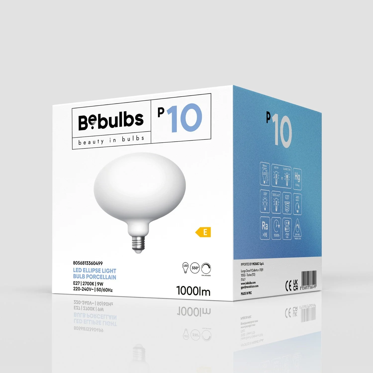 Glühbirne LED Ellittica Porzellan-Effekt CRI 95 E27 9W 1000Lm 2700K Dimmbar - P10 - Image 4