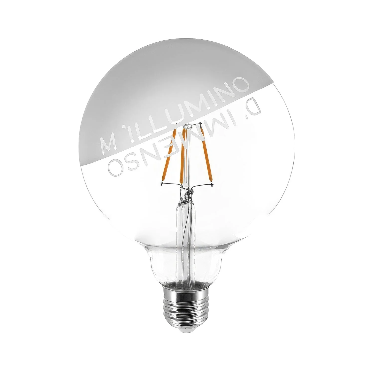 Glühbirne LED Tattoo "M'Illumino D'Immenso" G125 4,5W 470Lm E27 2700K dimmbar