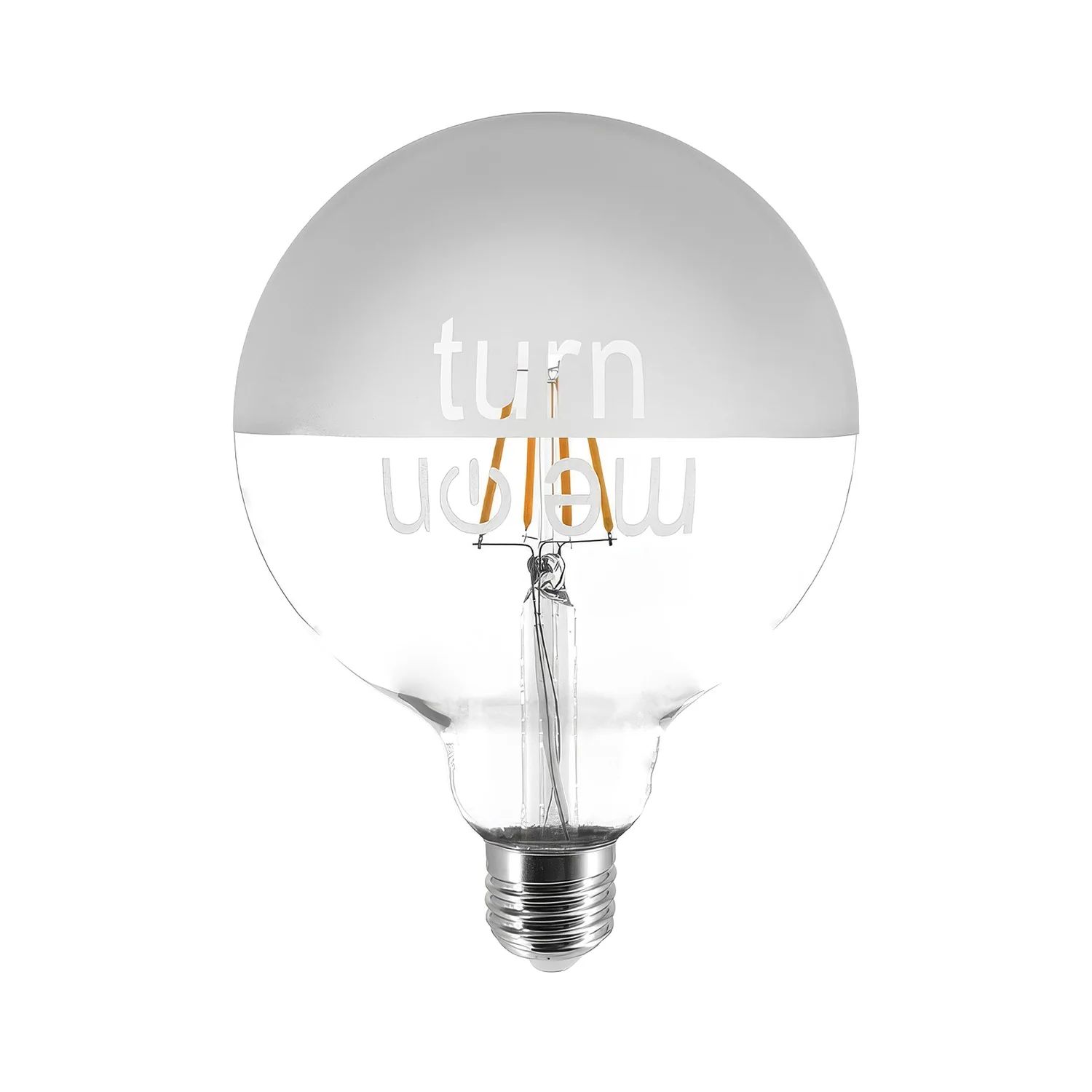 Glühbirne LED Tattoo „Turn Me On“ G125 4,5 W 470 lm E27 2700K Dimmbar