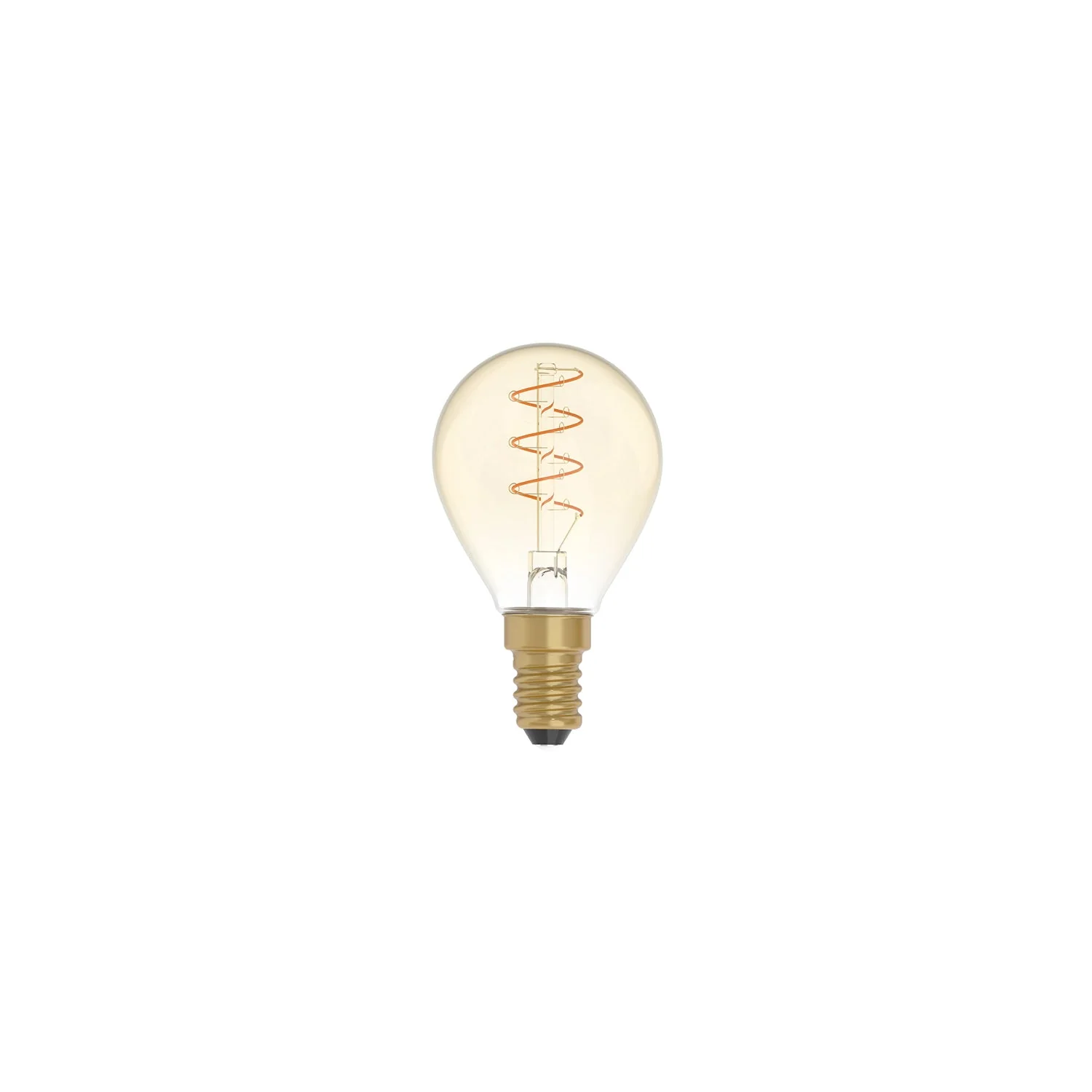 LED-Glühbirne Gold Carbon Line Spiral-Filament Mini Globe G45 2,2W 136Lm E14 1800K dimmbar - C02
