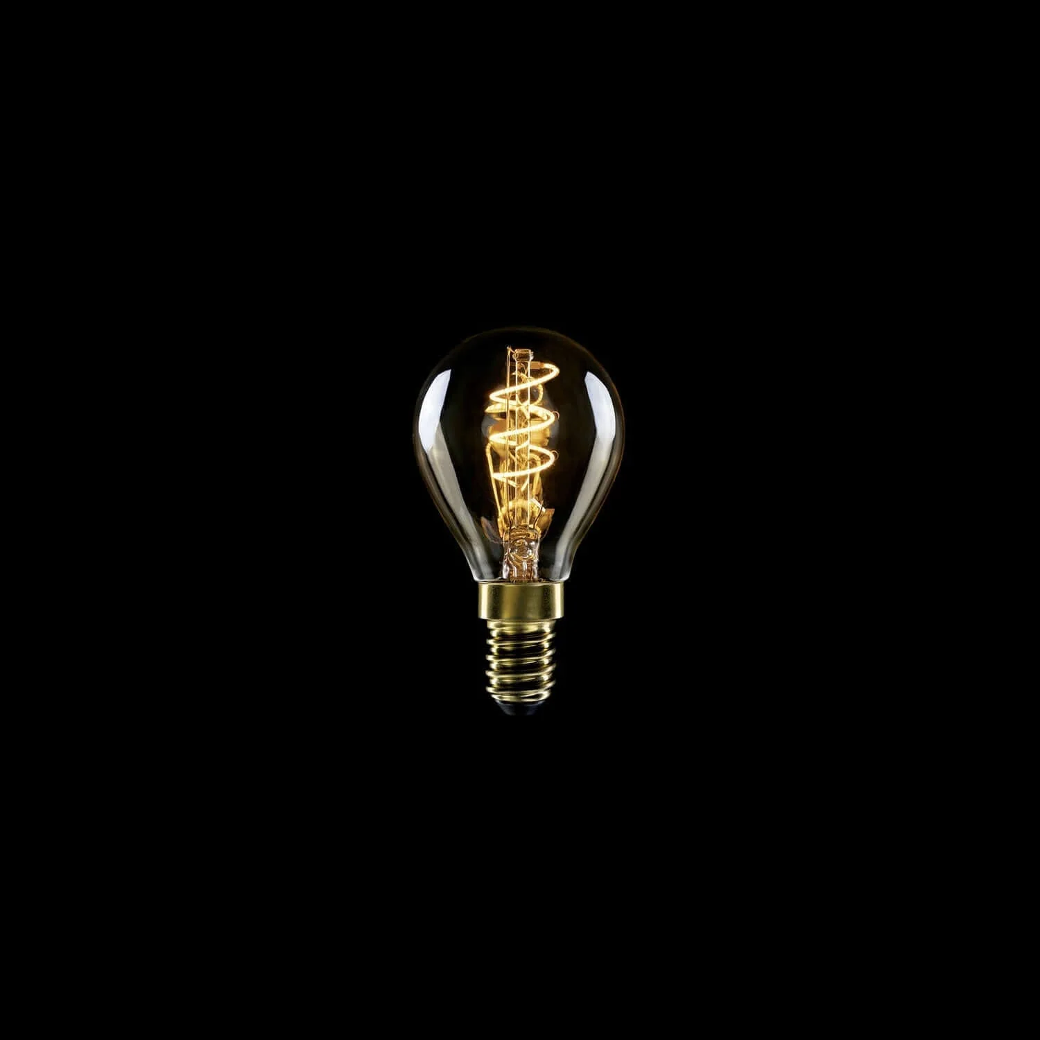 LED-Glühbirne Gold Carbon Line Spiral-Filament Mini Globe G45 2,2W 136Lm E14 1800K dimmbar - C02 - Image 2