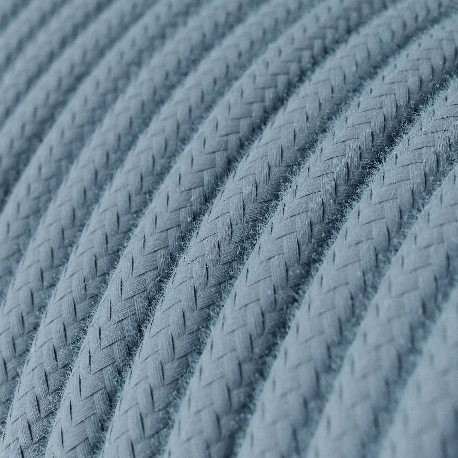 Bunte Pendelleuchte aus Silikon mit Textilkabel – Zuckerblau - Image 3