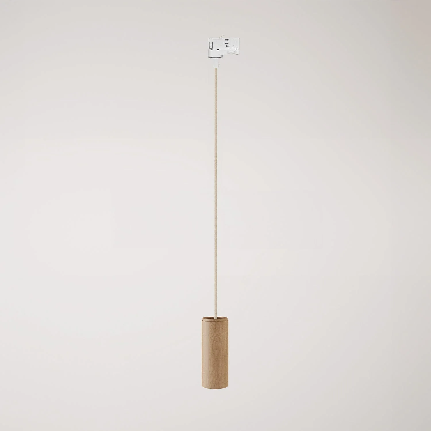 Pendelleuchte für Schienensystem mit Textilkabel und Tub-E14 - Neutral