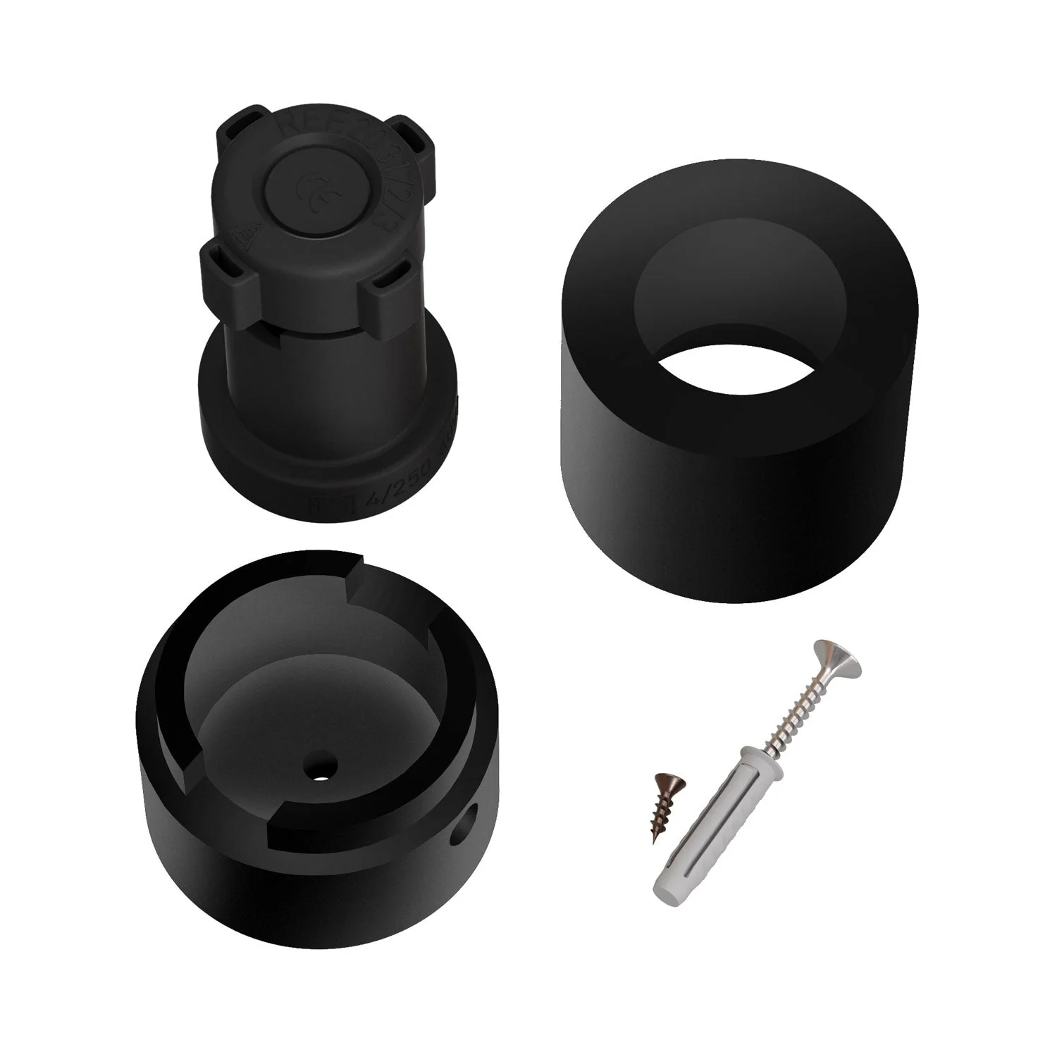 Lampenfassung aus Holz für Lichterkette und Filé-System. Made in Italy – Schwarz - Image 3