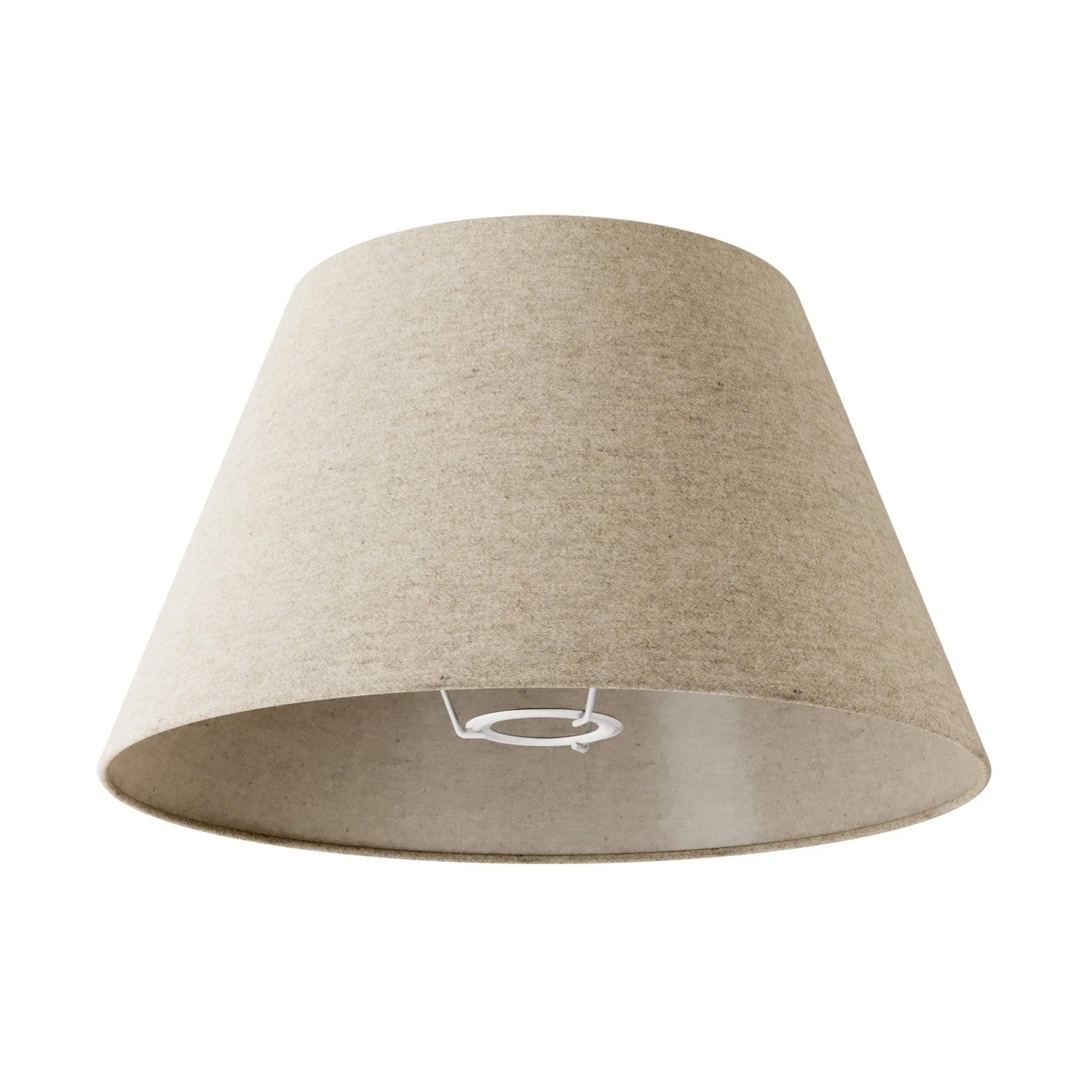 Lampenschirm Impero M aus Stoff für Stehlampe mit E27-Fassung – Made in Italy – Beige Wolle