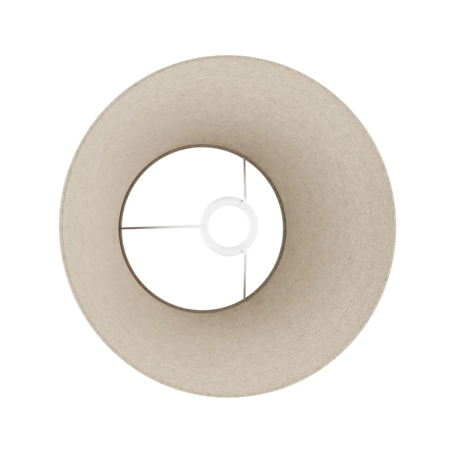 Lampenschirm Impero M aus Stoff für Stehlampe mit E27-Fassung – Made in Italy – Beige Wolle - Image 3