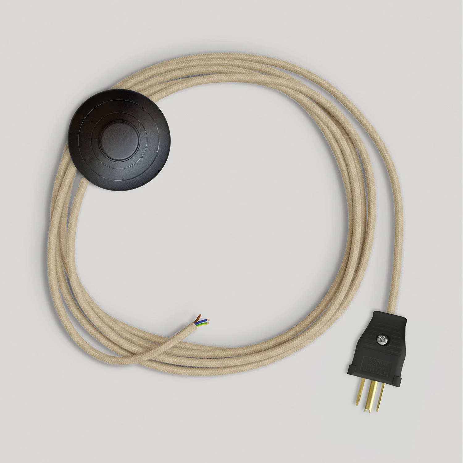 Anschlussleitung für Lampe mit naturfarbenem Jutekabel 10 ft - Image 4