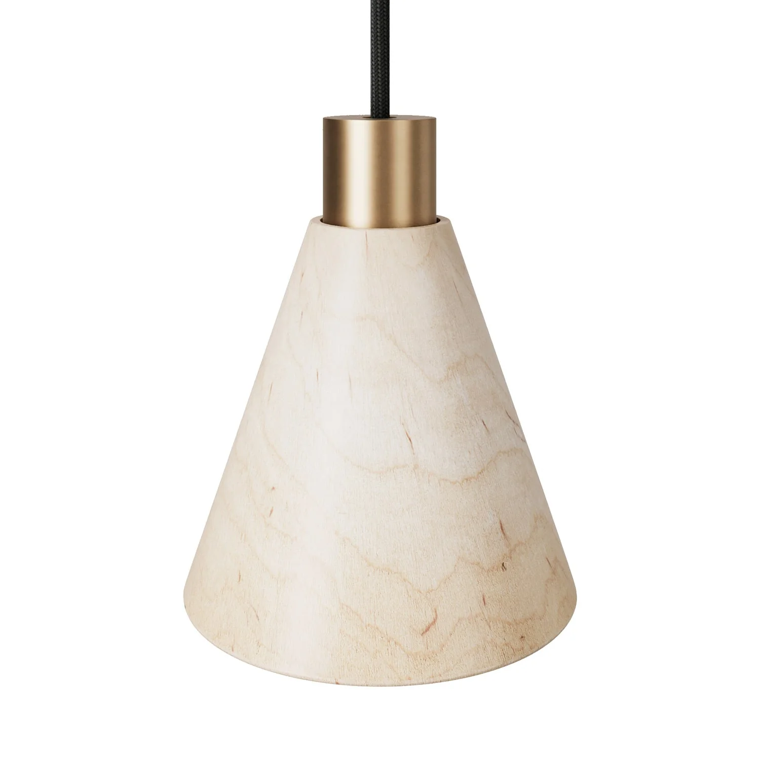Konischer Lampenschirm aus Holz