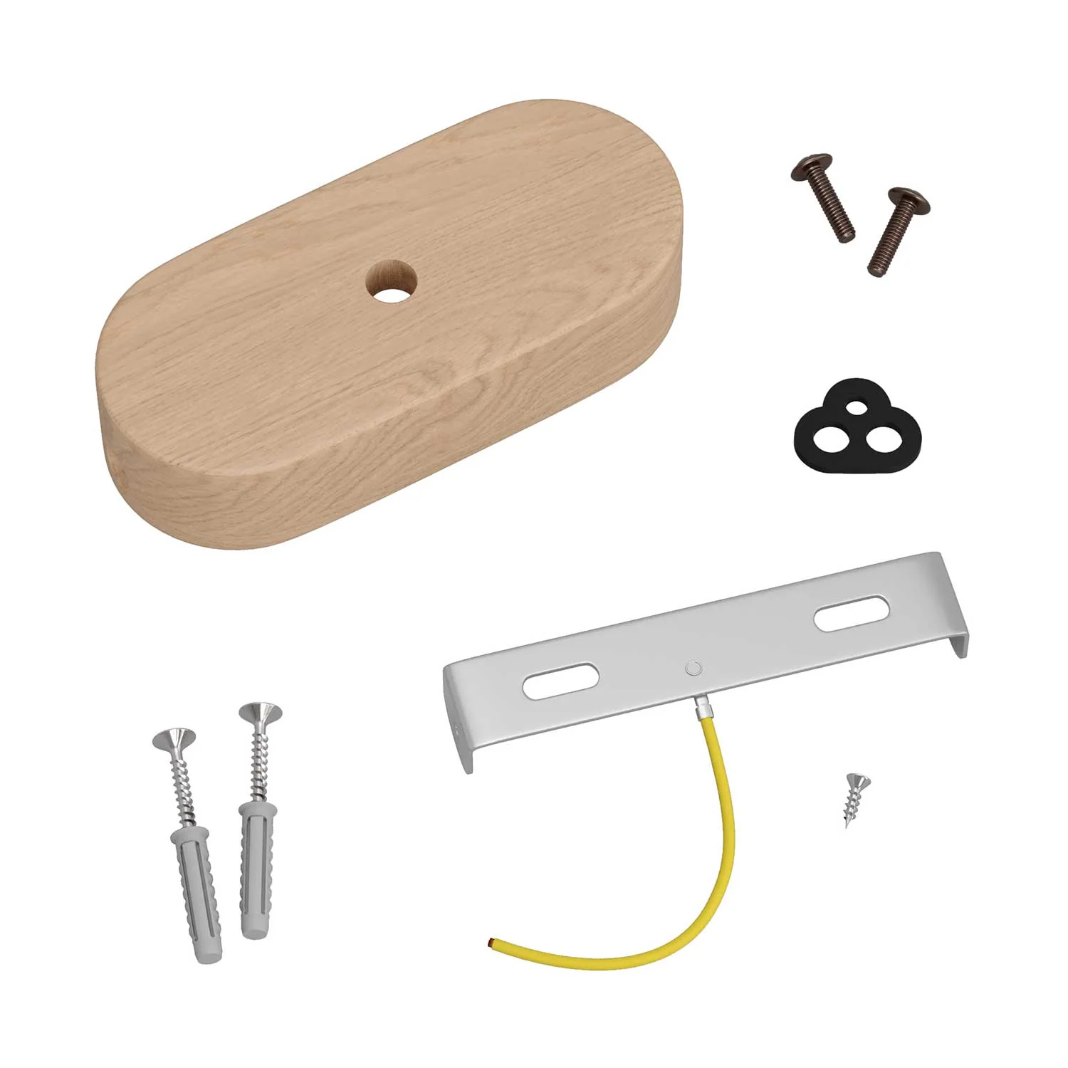 Ovales Holz-Baldachin-Kit – Natur - Image 3