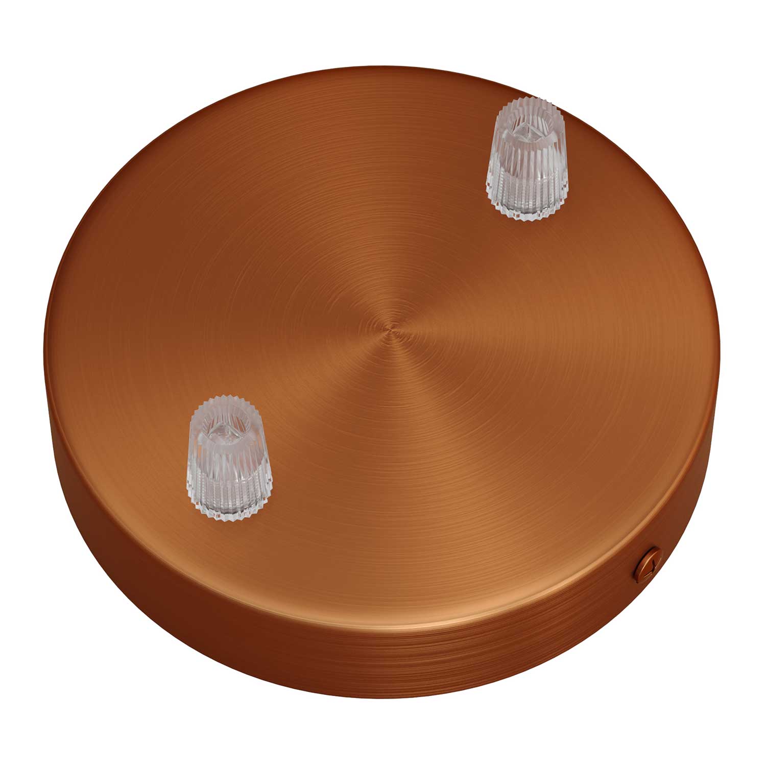 Zylindrisches Metall-Baldachin-Kit mit 2 Öffnungen – Satin-Kupfer - Image 2