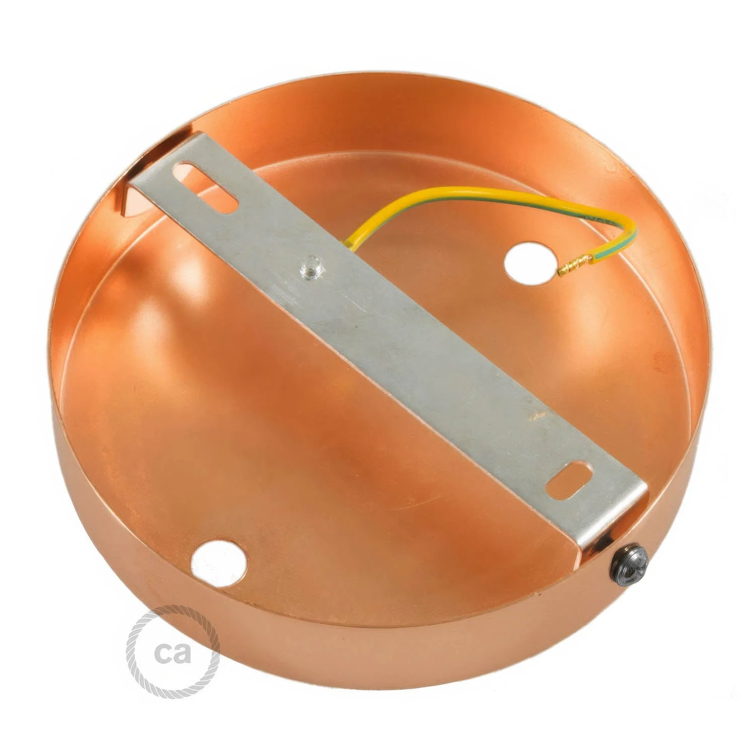 Zylindrisches Metall-Baldachin-Kit mit 2 Öffnungen – Satin-Kupfer - Image 4