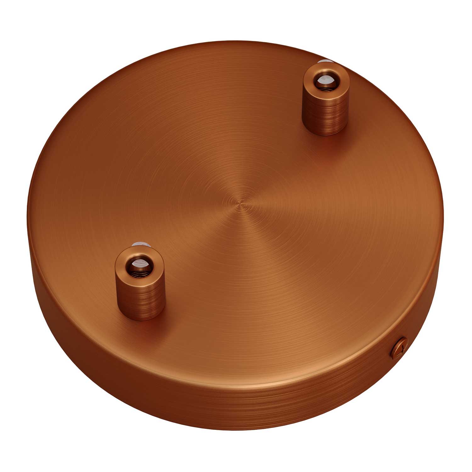 Zylindrisches Metall-Baldachin-Kit mit 2 Öffnungen – Satin-Kupfer - Image 7