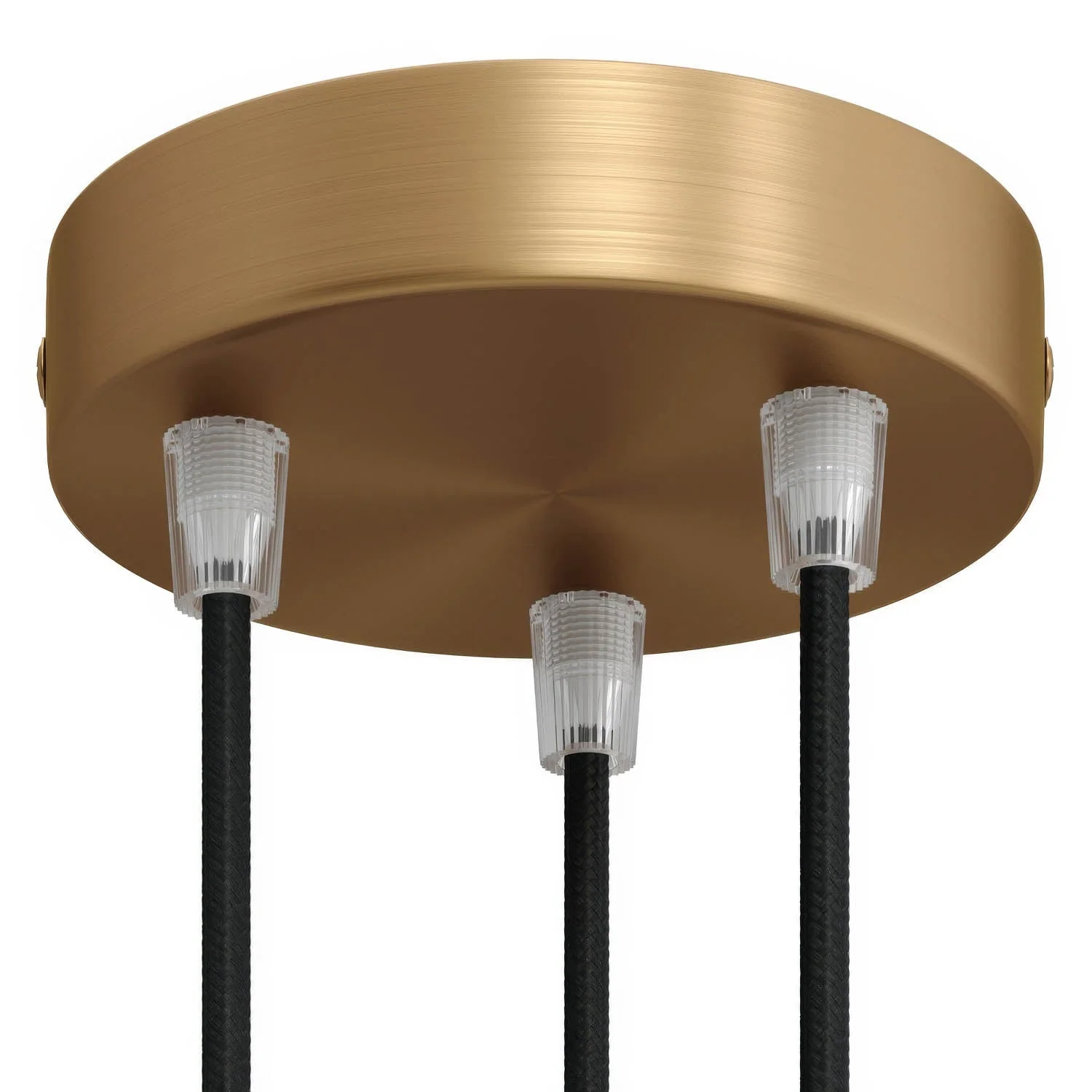 Zylindrisches Baldachin-Kit aus Metall mit 3 Löchern – Gebürstetes Bronze