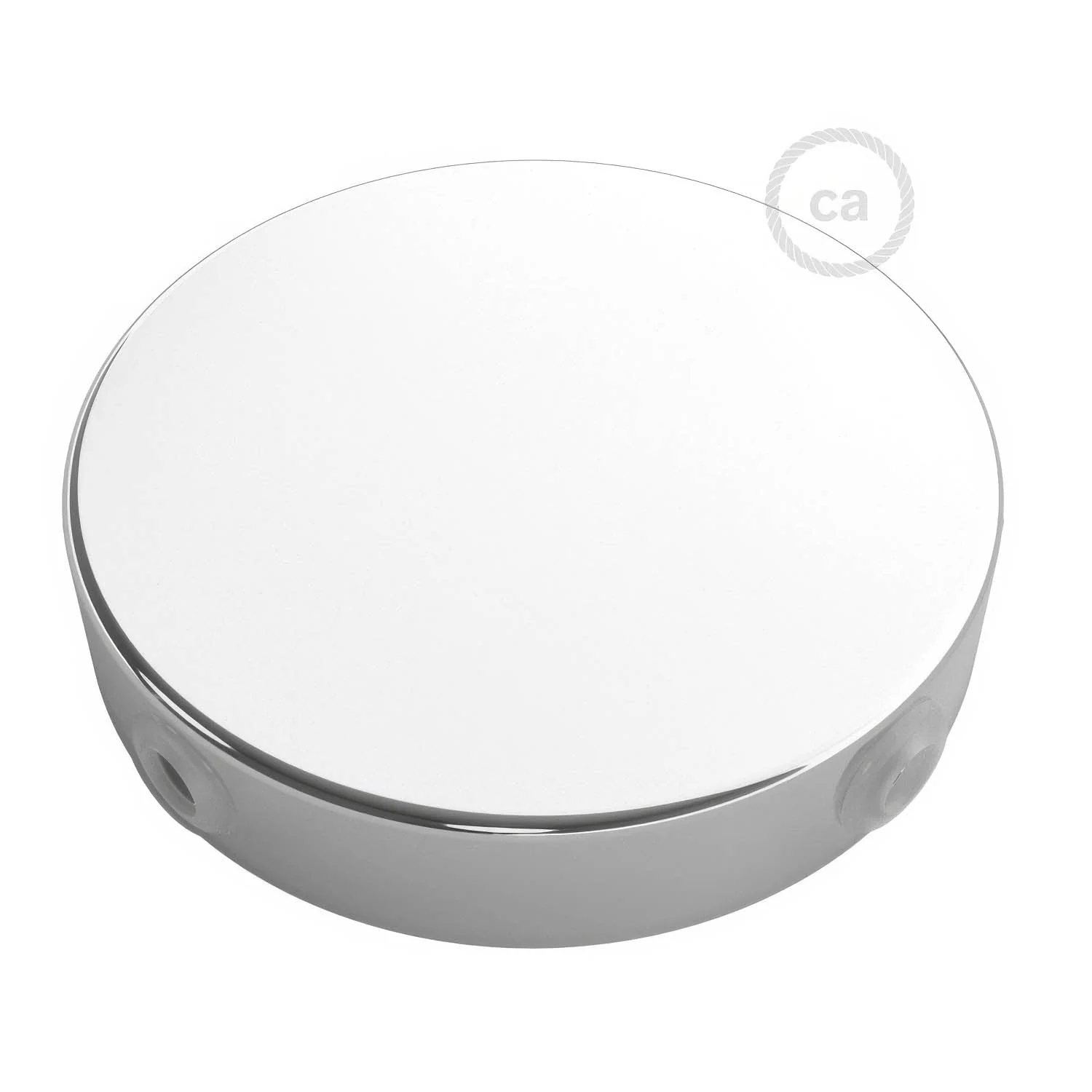 Zylinderförmiges Baldachin-Kit aus Metall mit 4 seitlichen Öffnungen (Verteilerdose) – Chrom - Image 2