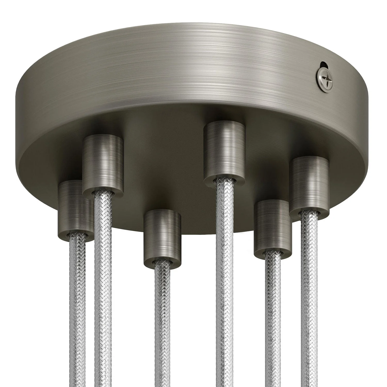 Zylinderförmiges Baldachin-Kit aus Metall mit 6 Bohrungen – Satin-Titan - Image 5